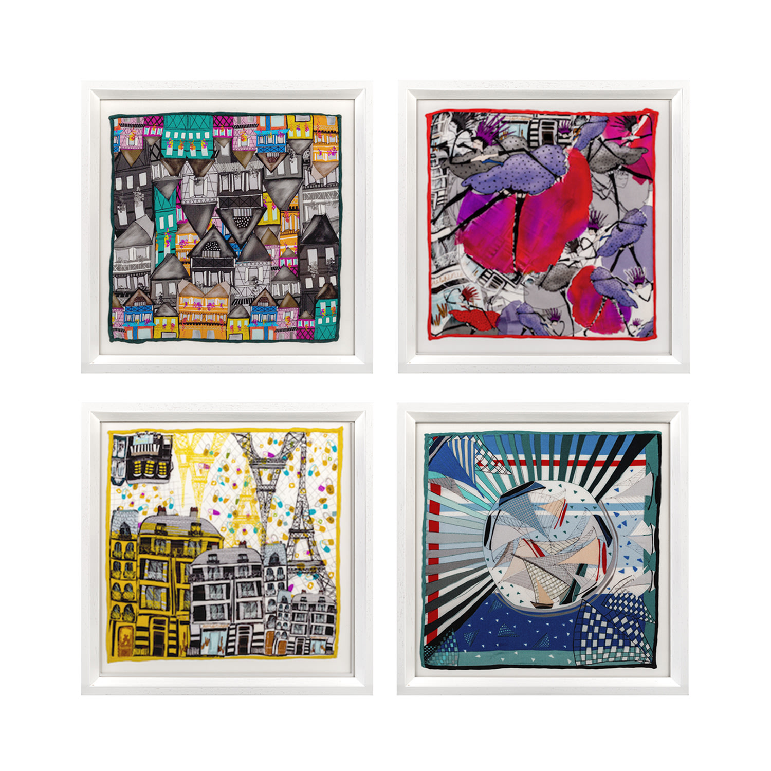 Un Poco Voyage Of France White Frame In Multi
