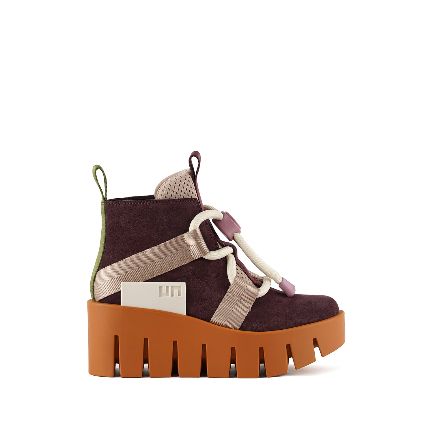 United Nude Women's Brown Grip Nomad Lo Ii - Caramel Mix In Burgundy