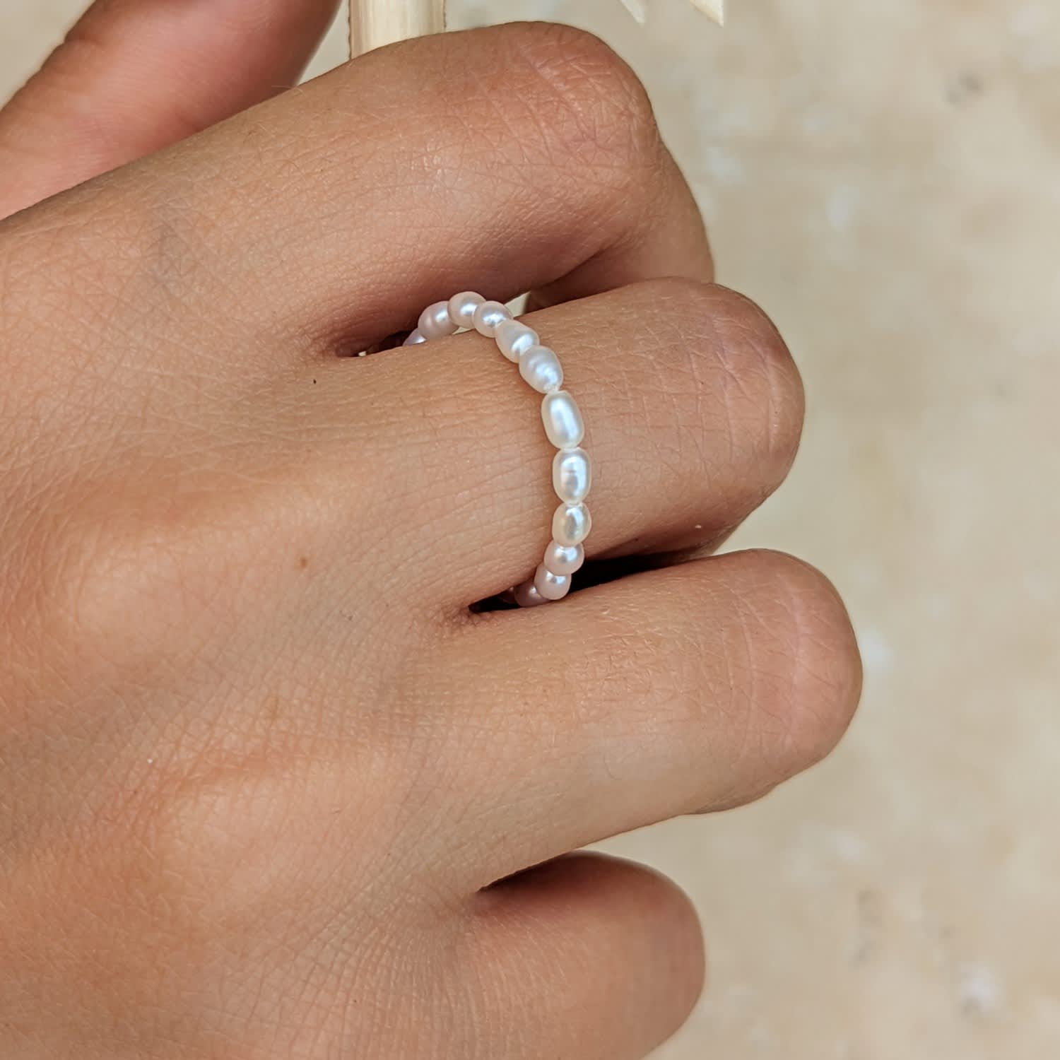 Seed Pearl Ring | Kiri & Belle | Wolf & Badger