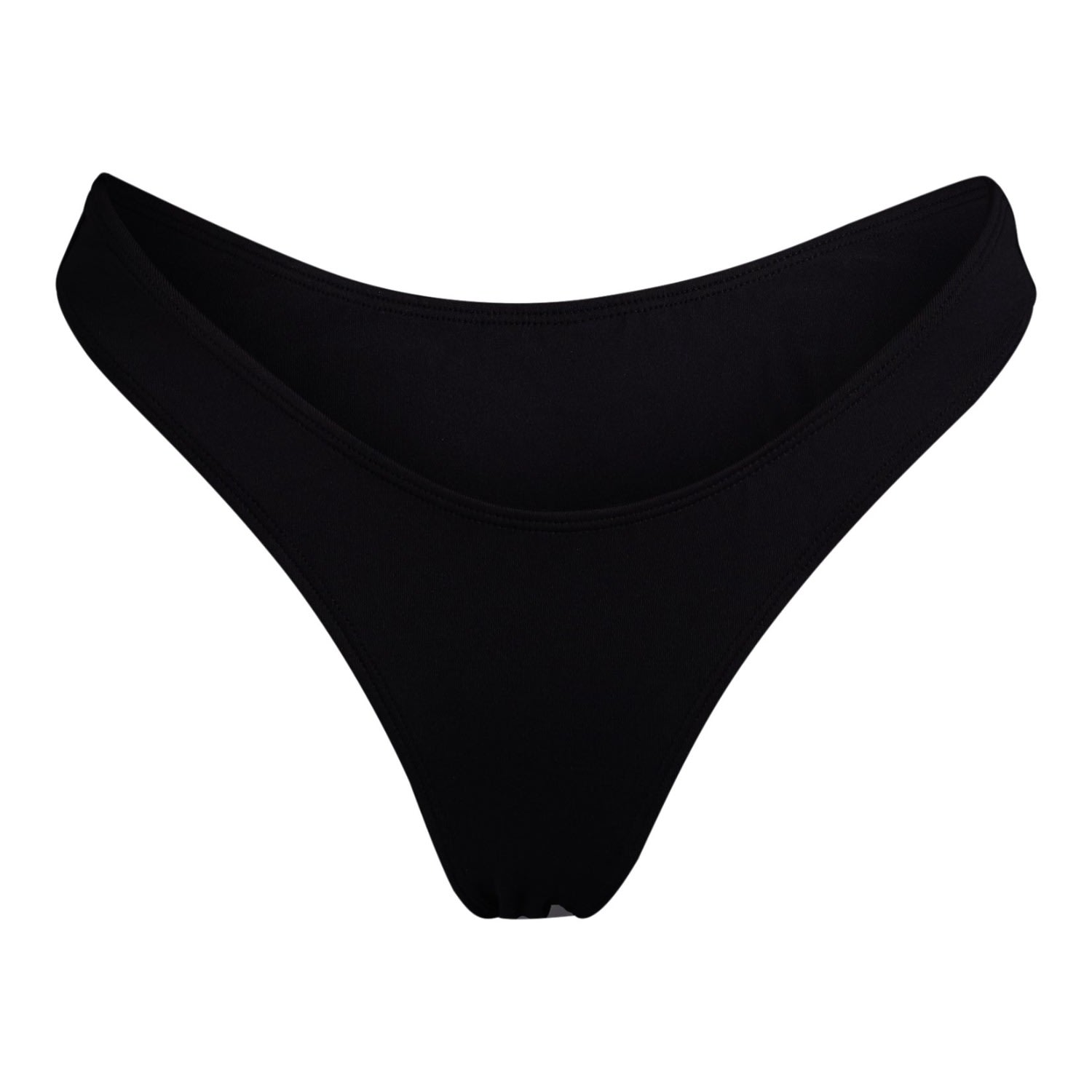 Minimale Animale Women's Wall Street Brief  Bikini Bottom - Dark Seas Black In Black