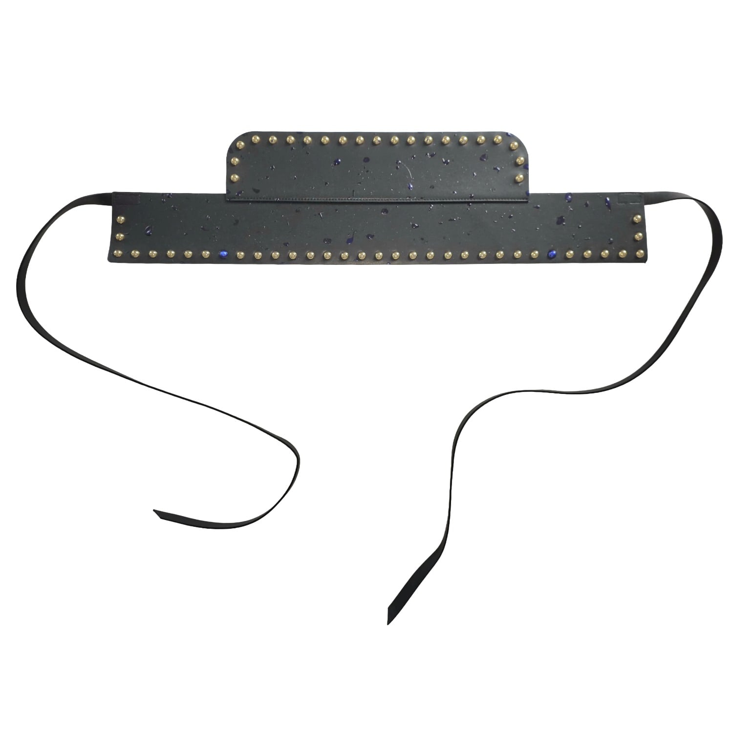 Circular Path Women's Black / Gold / Blue  X Amanda Murray - Reversible - Corset Belt - Black-blue-go In Black