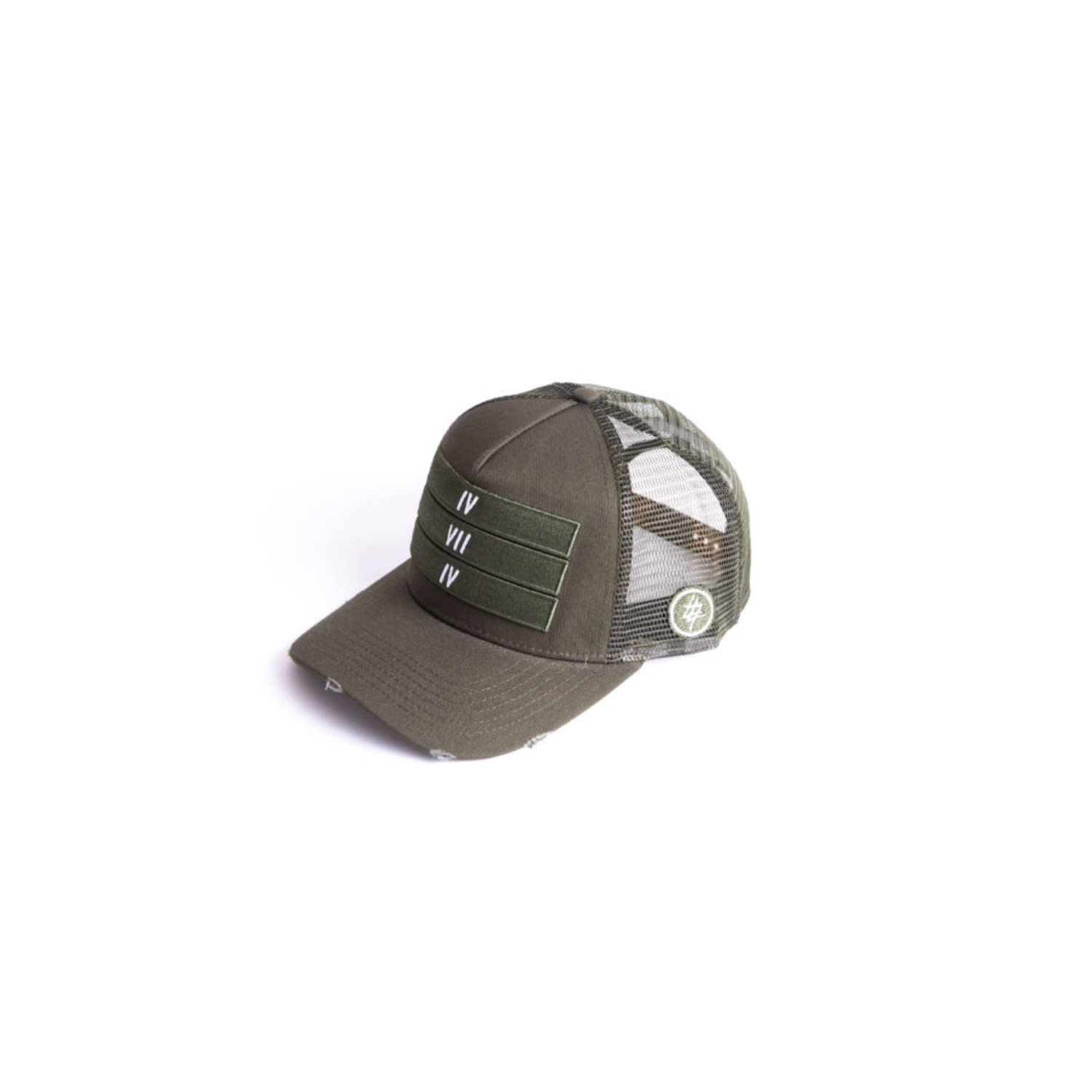 Men’s 474 Green 3 Bars Trucker Hat - Green 474 Co