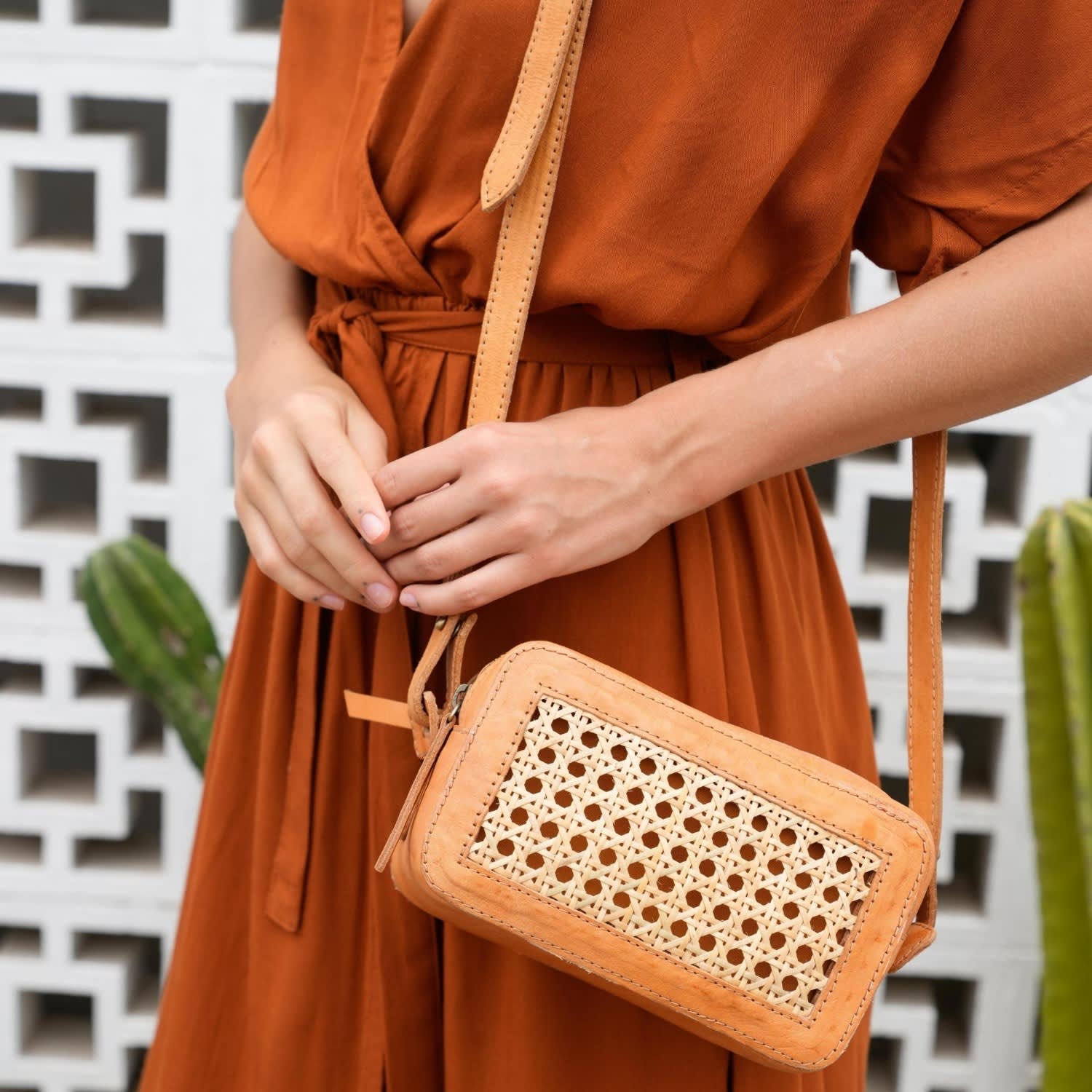 Luna Small Crossbody Bag - Tan