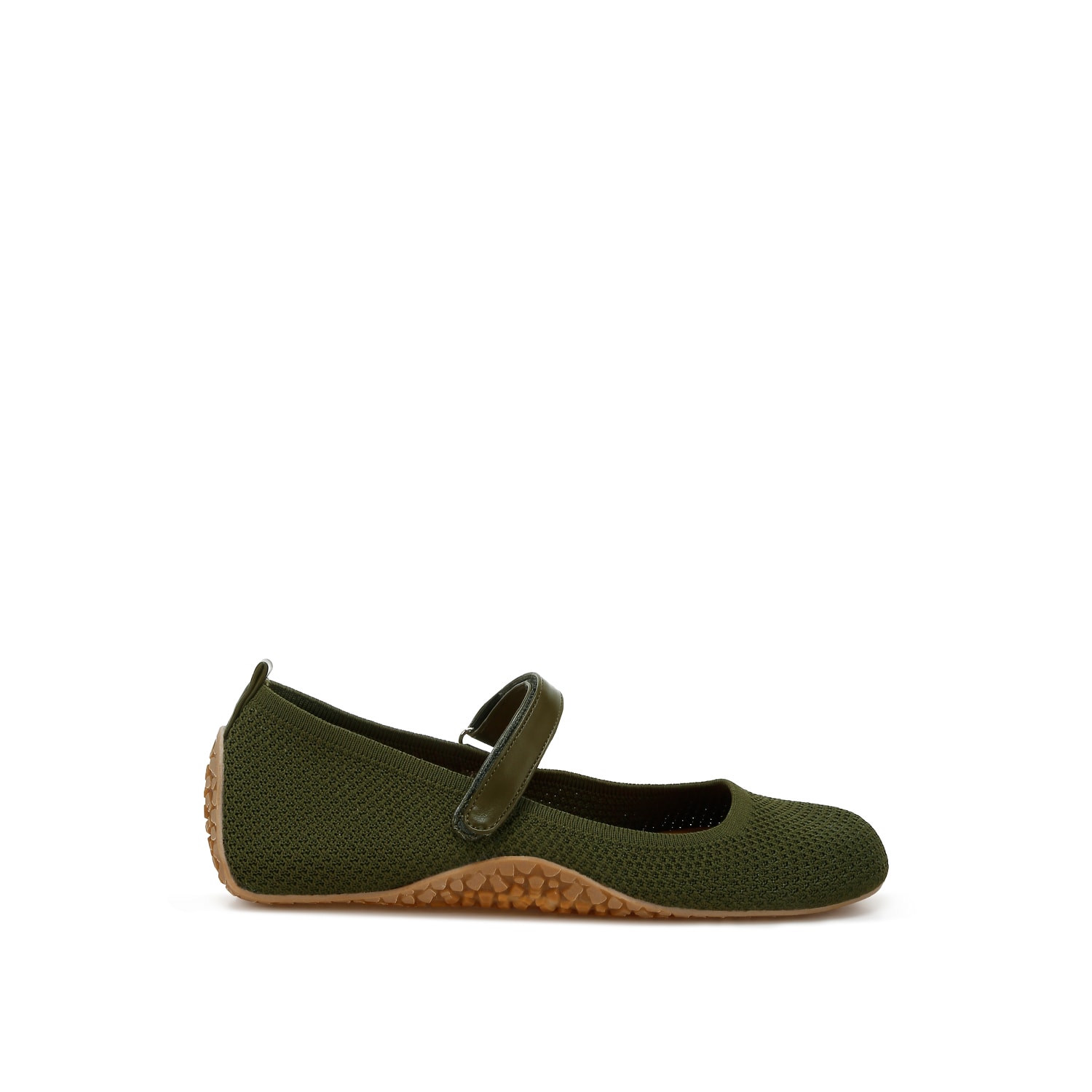 Rag & Co Women's Green Nordeux Velcro Strap Mary Jane Sandals In Khaki In Green