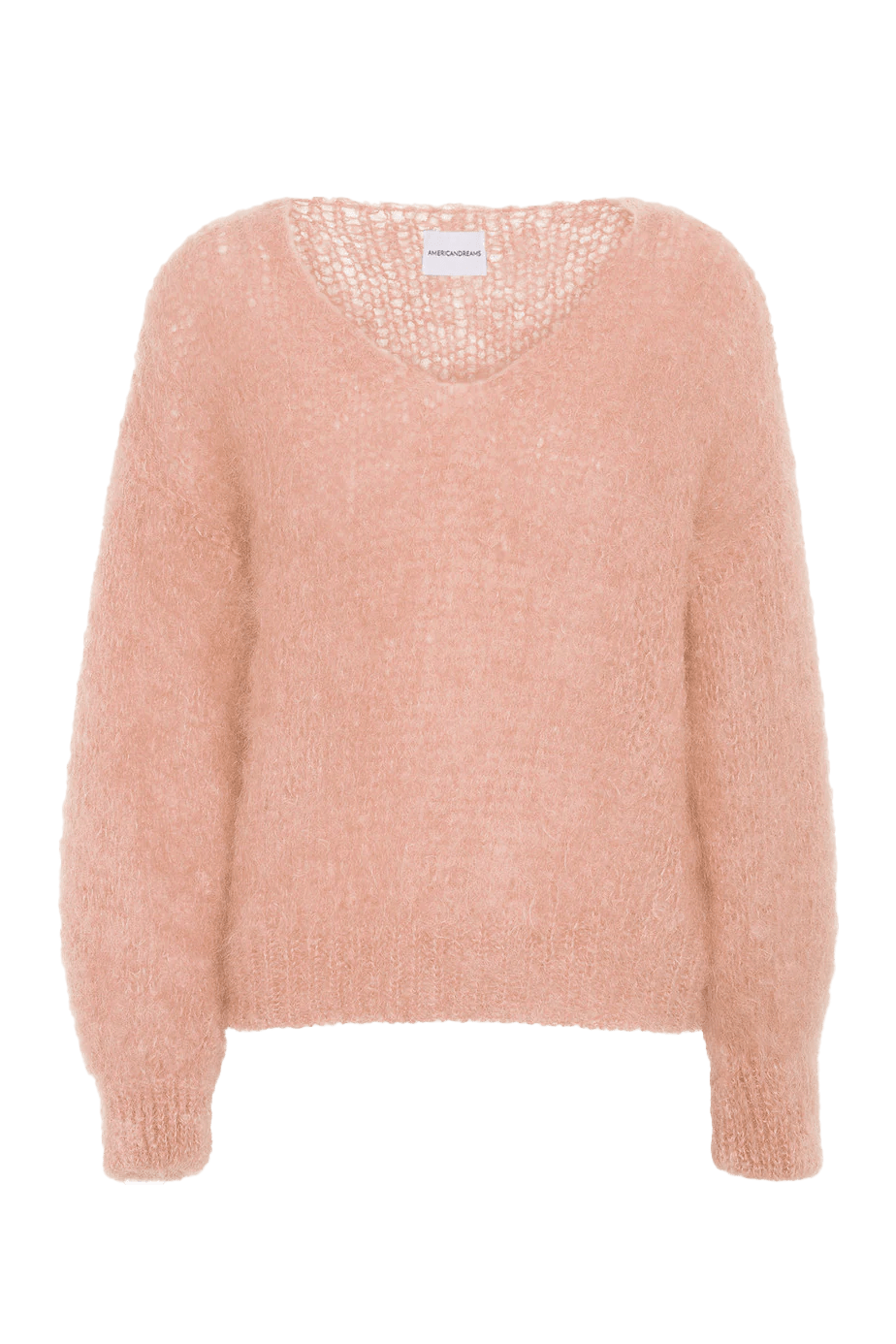 Americandreams Women's Pink / Purple Milana Ls Mohair Knit Peach