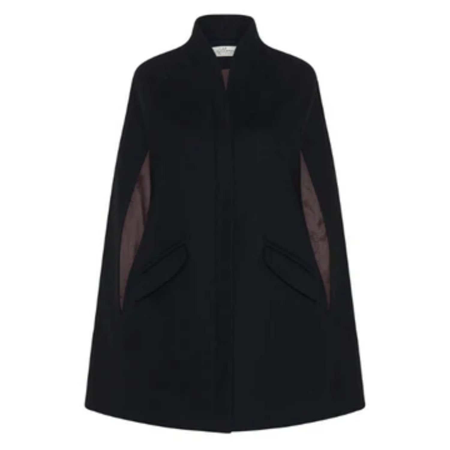 Allora Women's Chelsea Cashmere Wool Cape Coat - Black In Black