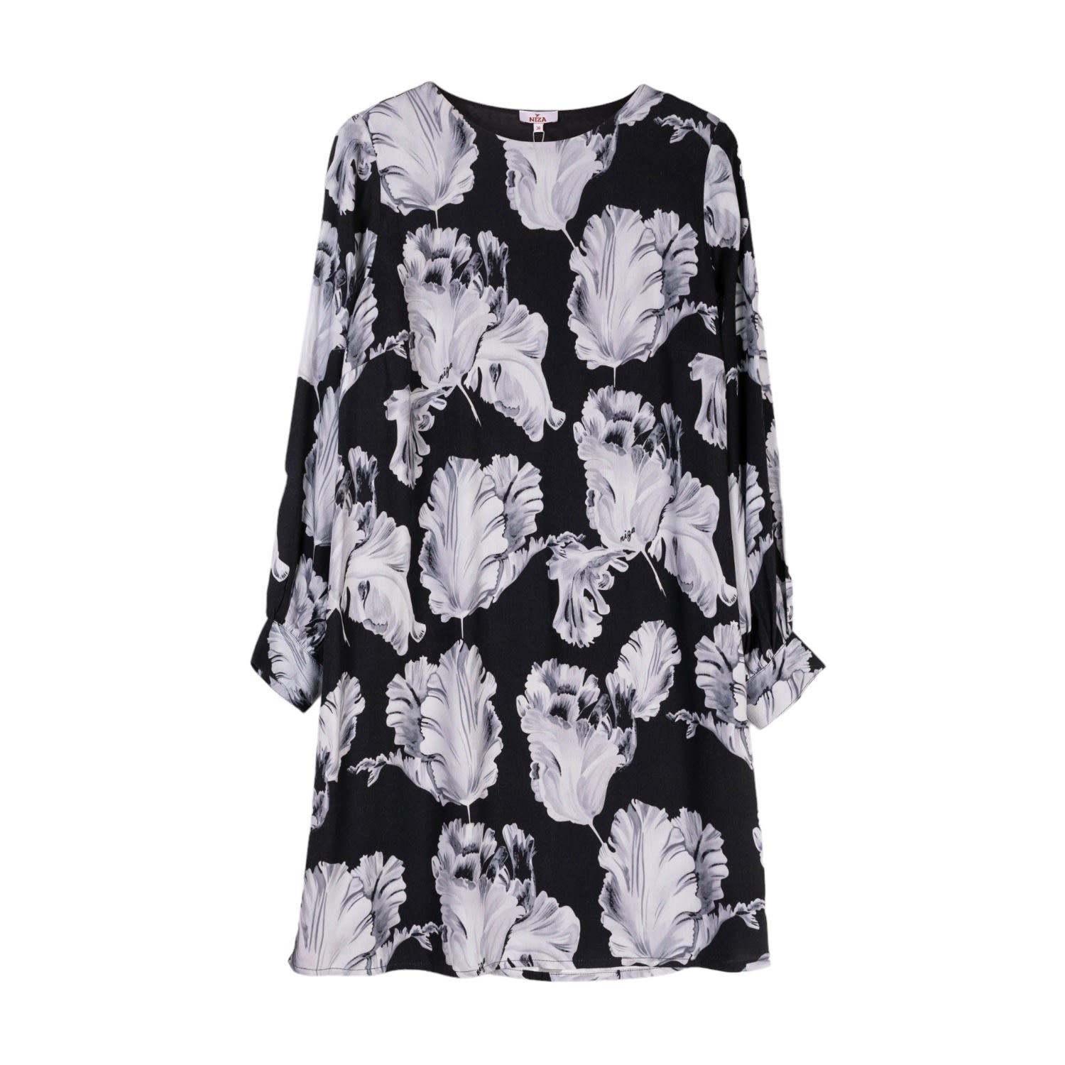 Niza Women's Black Moon Short Dress In Black