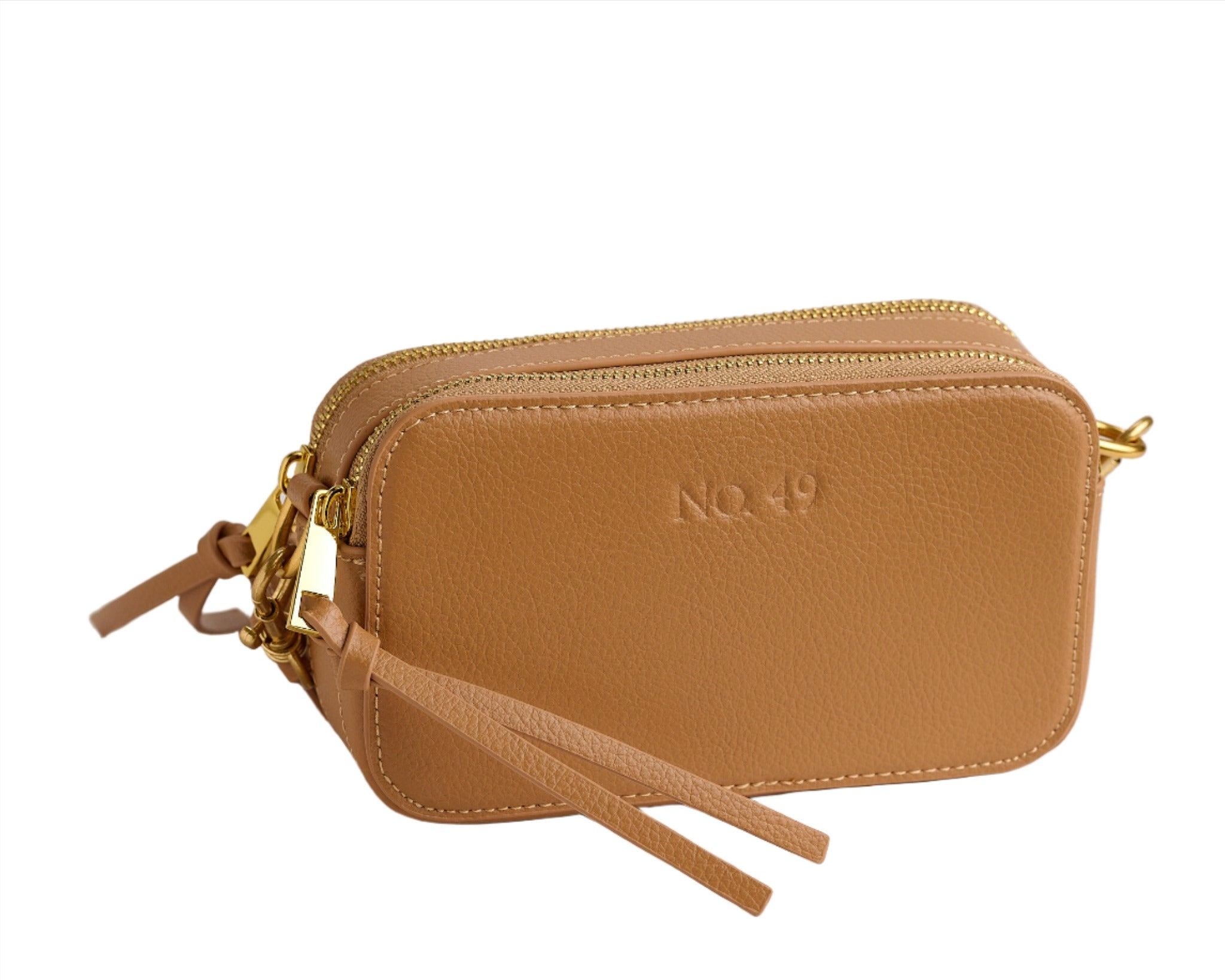 No.49 Handbags Women's Brown Kiki Tan Camera Bag