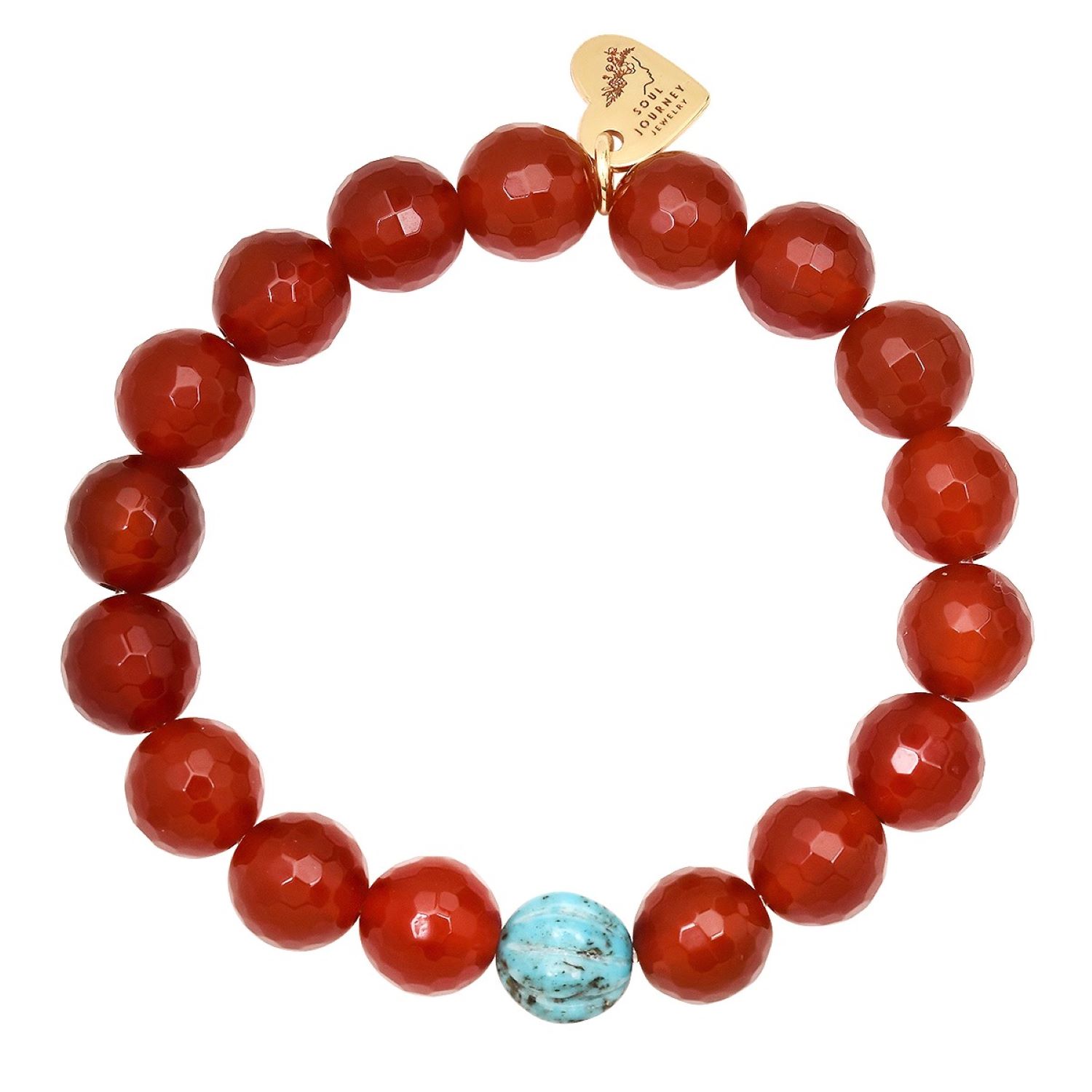 Soul Journey Jewelry Women's Blue / Yellow / Orange Love And Joy Carnelian Bracelet