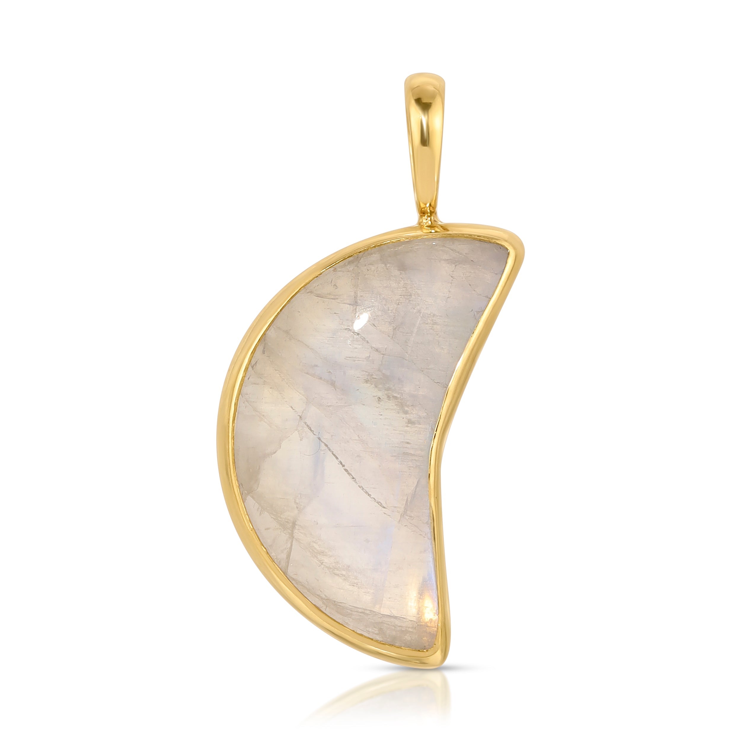 Women’s Gold Moonstone Crescent Charm Maya Brenner