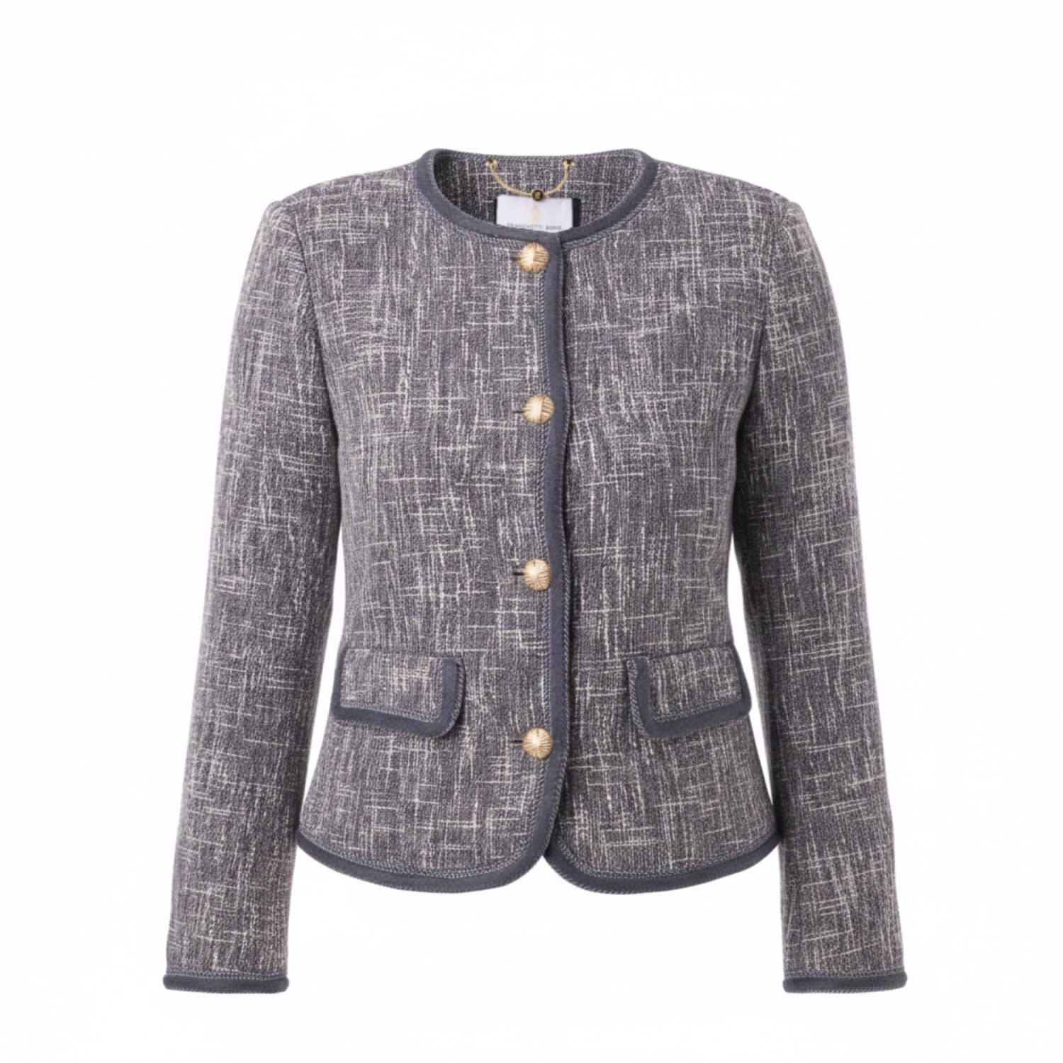 Women's Blue Milana Navy Weave Jacket | Large | Franchetti Bond
