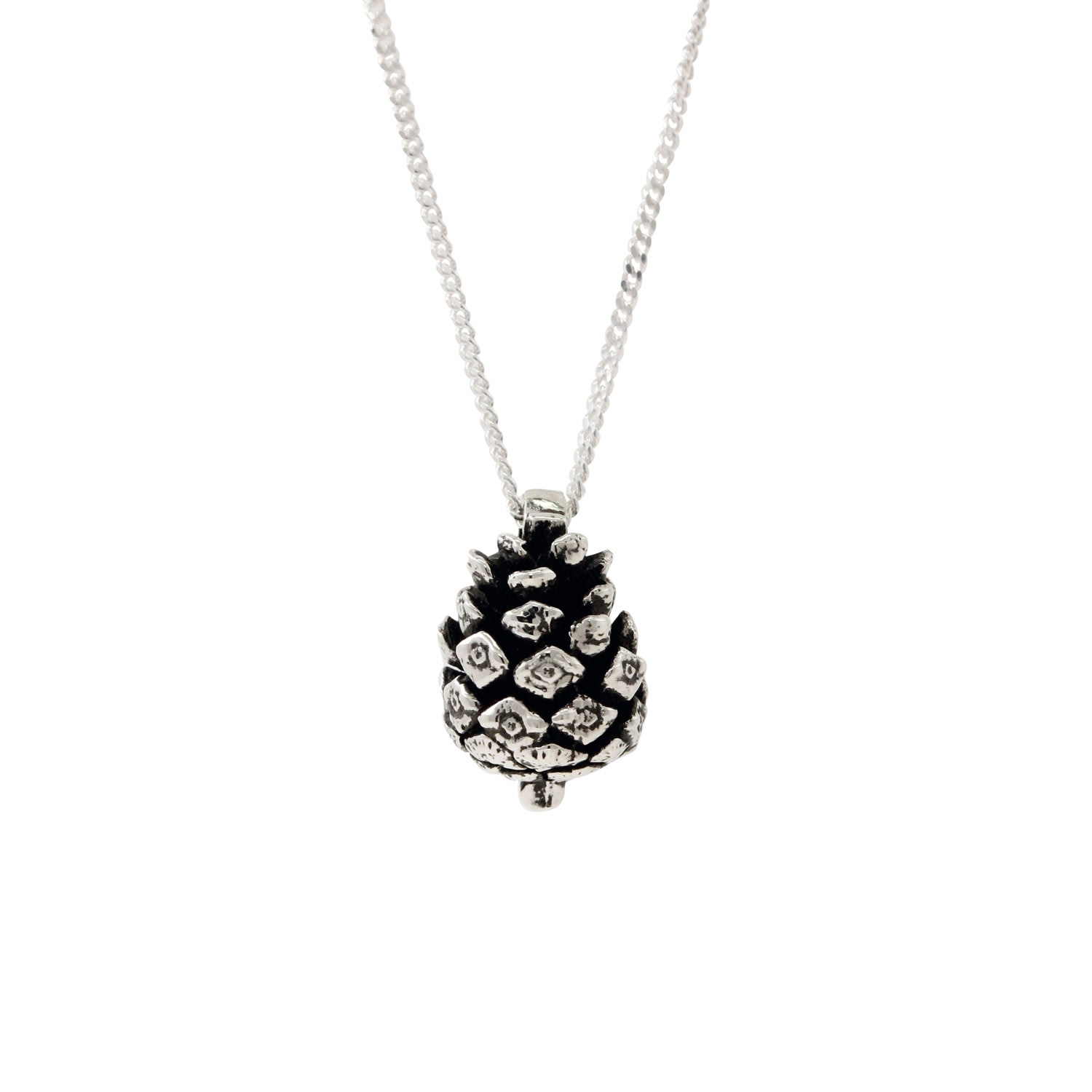 Women’s Baby Pine Cone Necklace - Silver Lee Renee