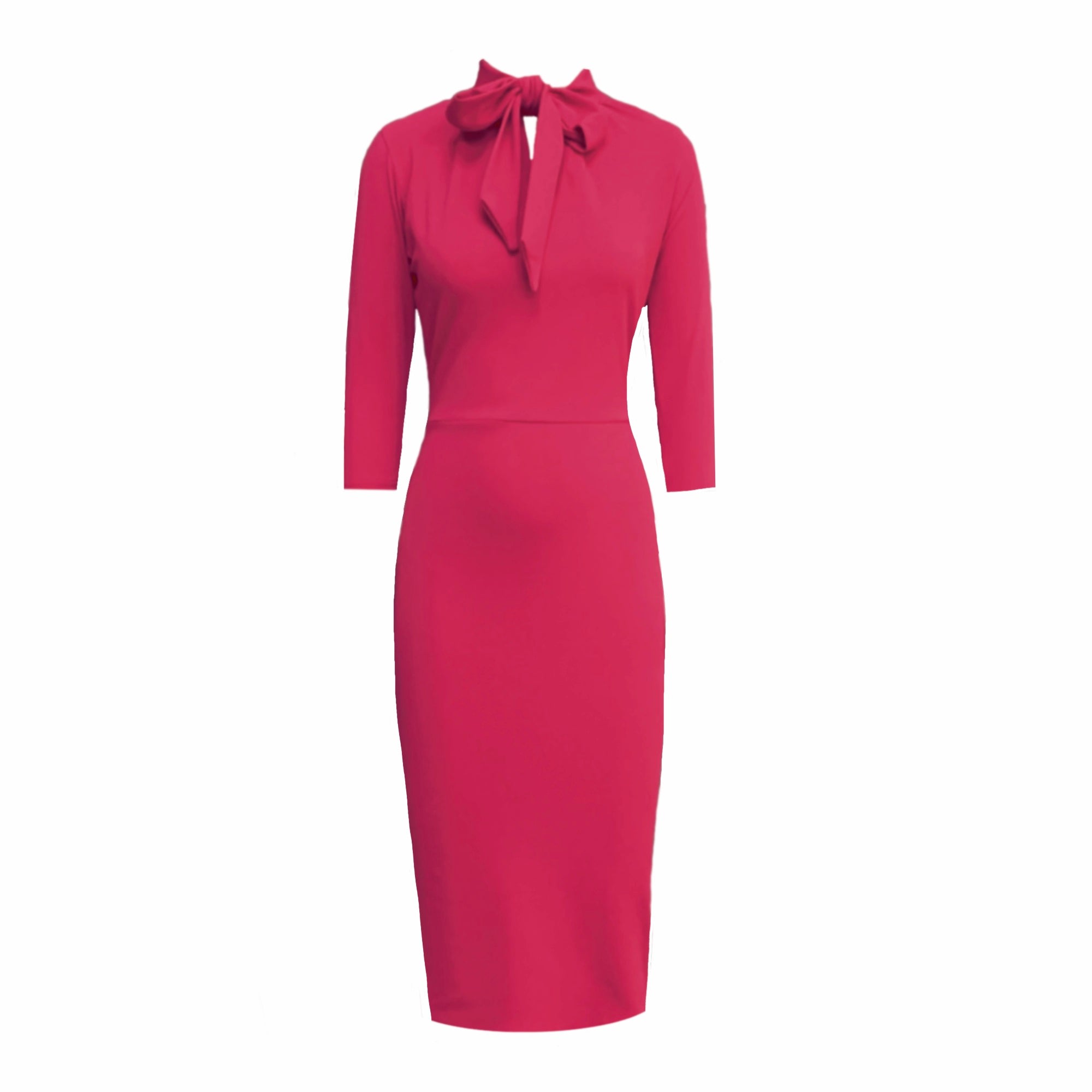 Women’s Pink / Purple Mae Midi Dress In Hot Pink Medium Frock Tales