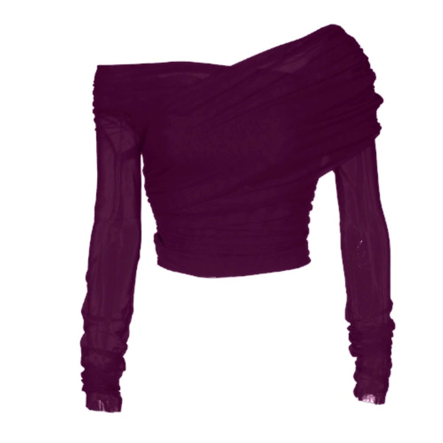 ruched mesh top