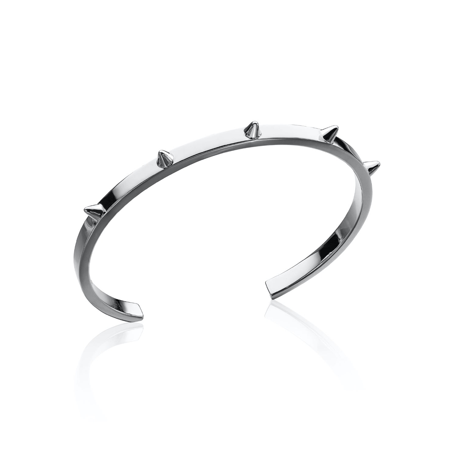 Women’s Sterling Silver Soho Spike Bangle Steff Jewellery