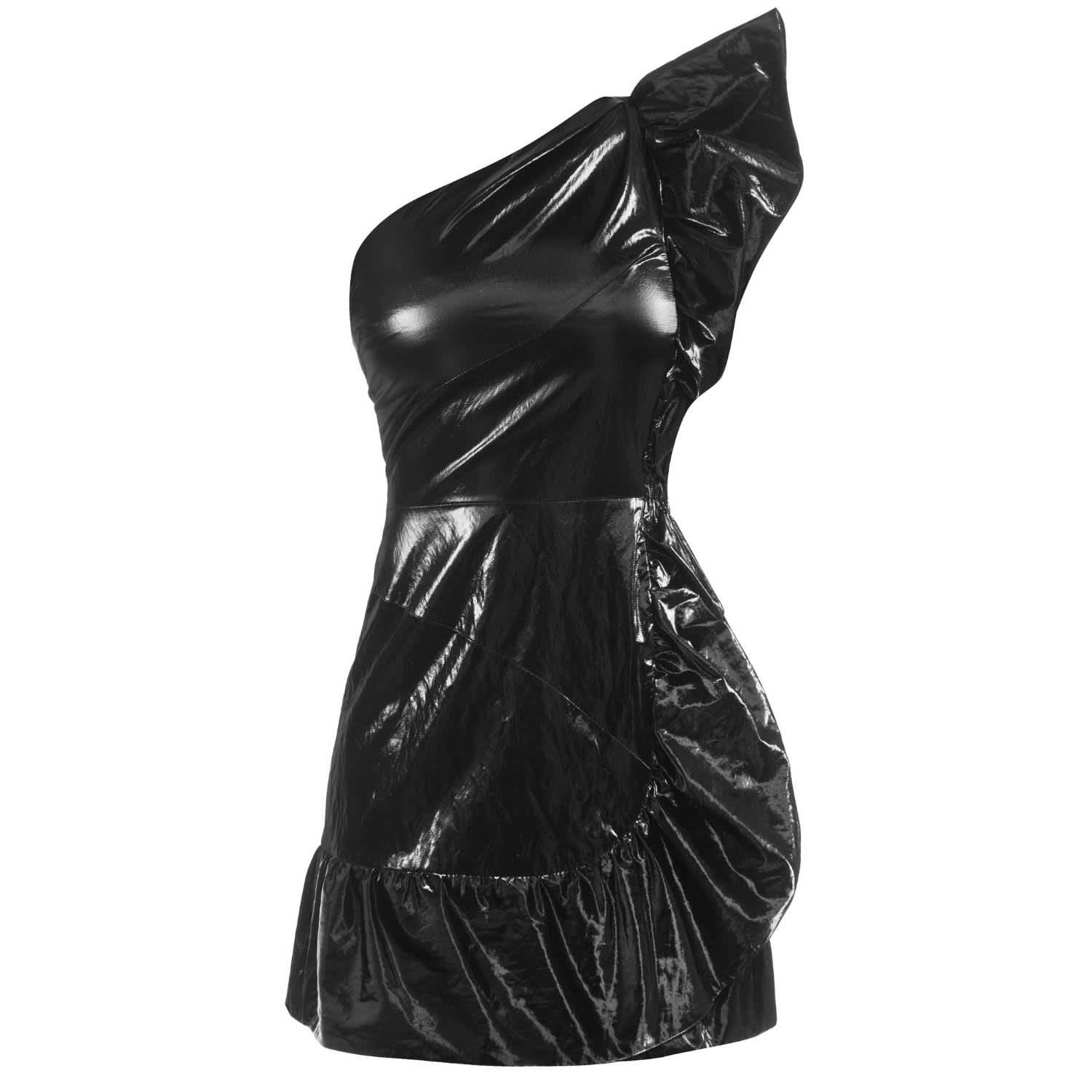 vinyl mini dress