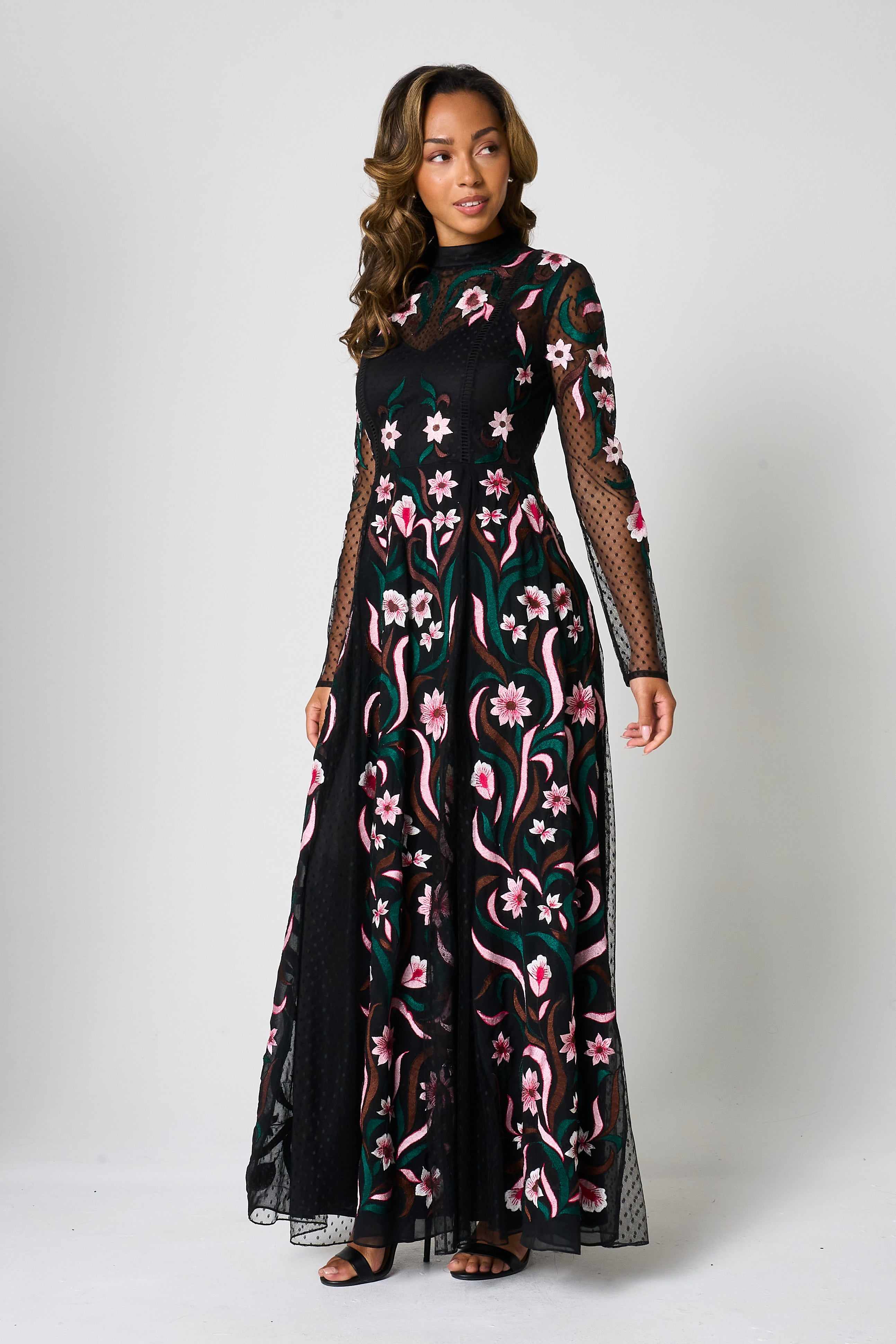 green emerald velvet dress Lxhome Boho Wedding Dress for Bride Long Sleeve Wedding Dresses Black  Embroidery Floral Bridal Dresses One Size at Amazon Women's Clothing store