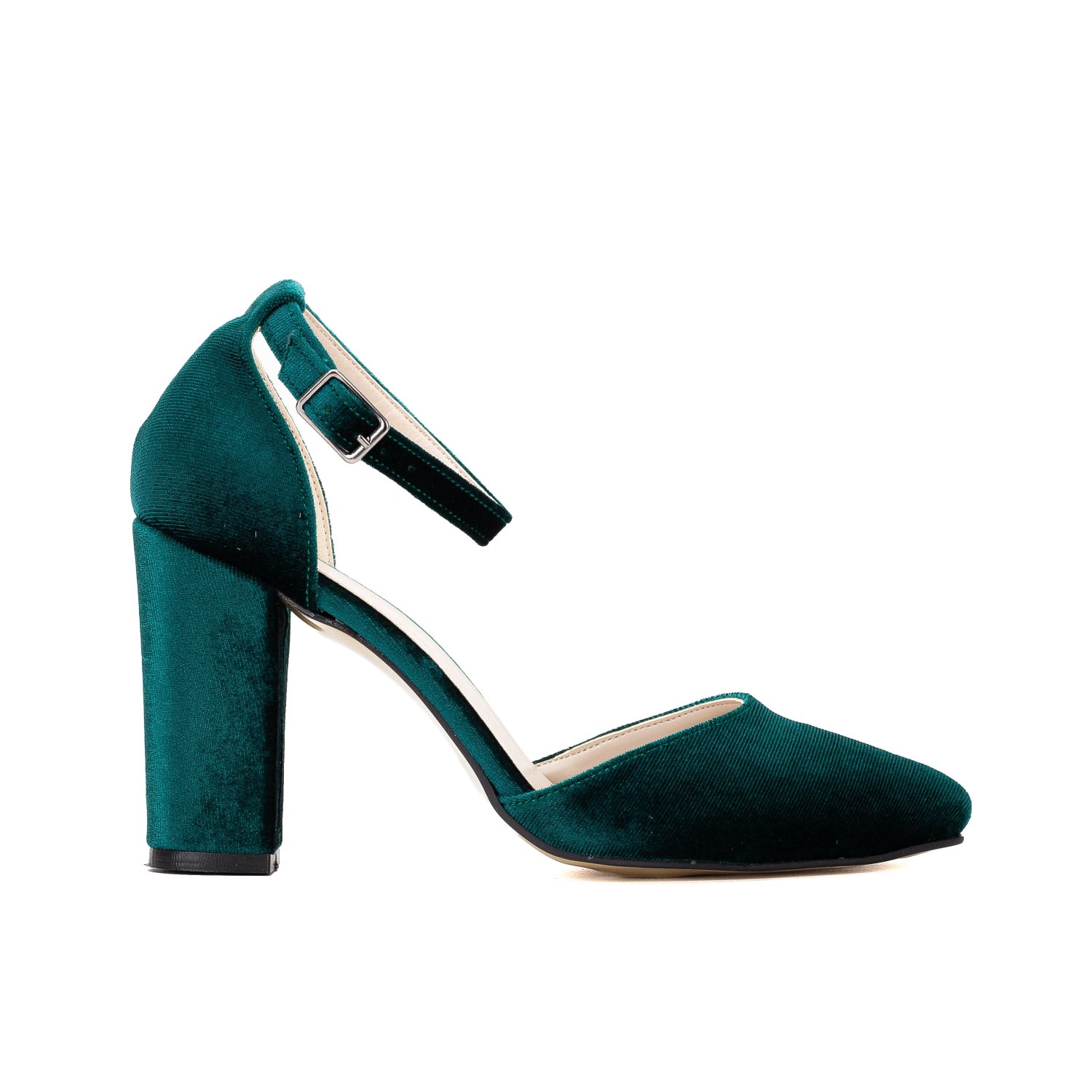 Forever & Always Shoes Women's Jolie - Emerald Green Wedding Heels With Ribbon In Green
