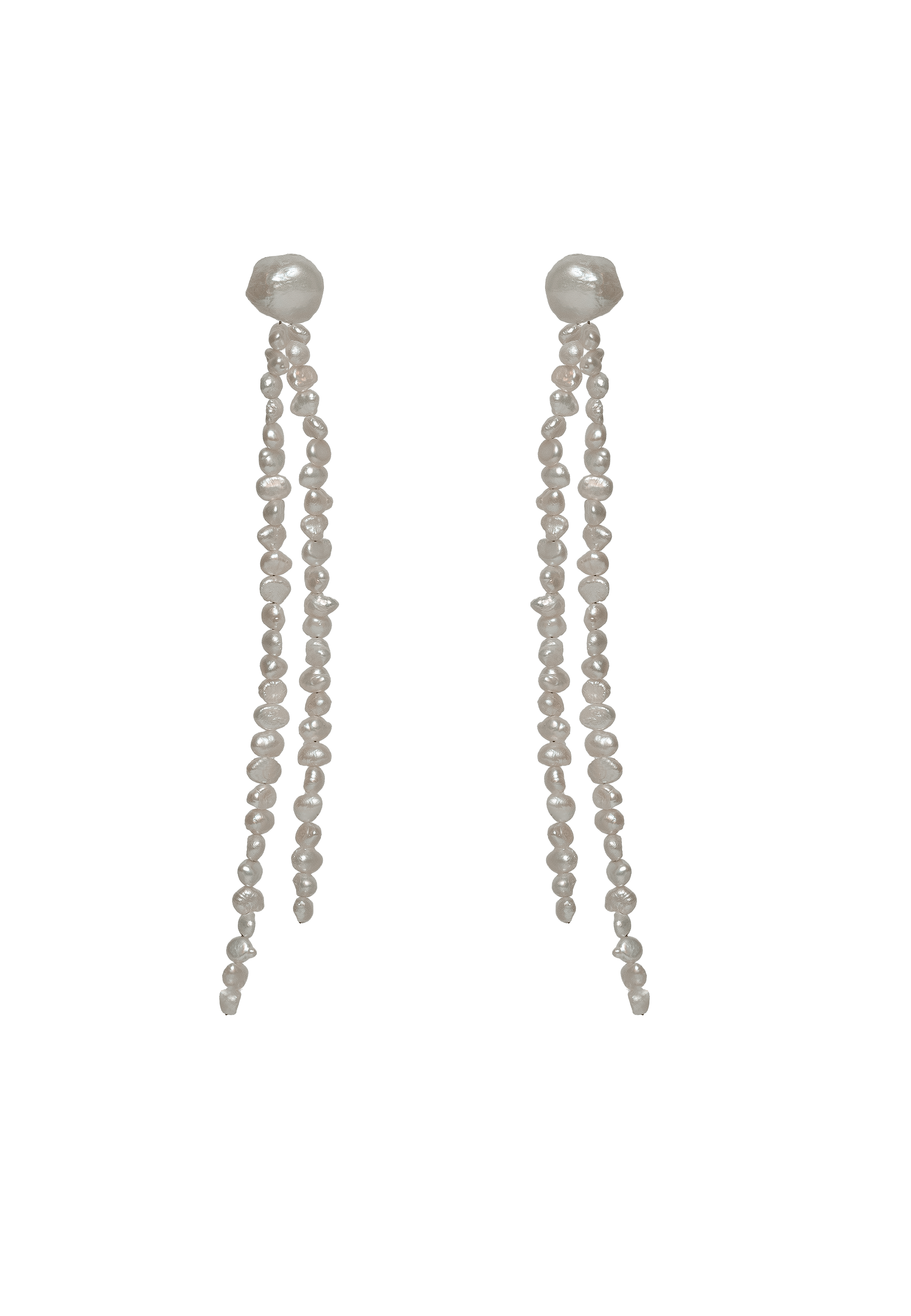 Lavani Jewels Women's White Hana Pearl Earrings In Metallic