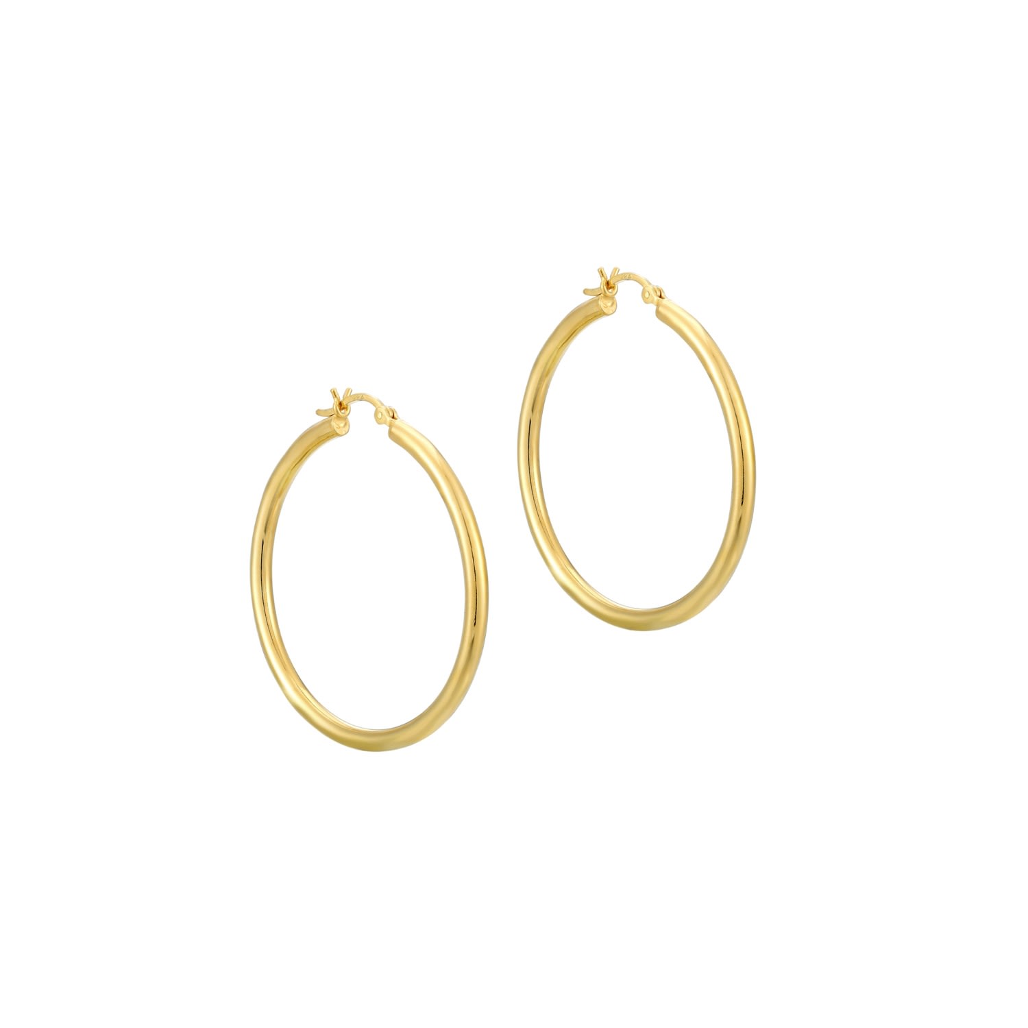 Women’s 22Ct Gold Vermeil Large Rounded Creoles Seol + Gold