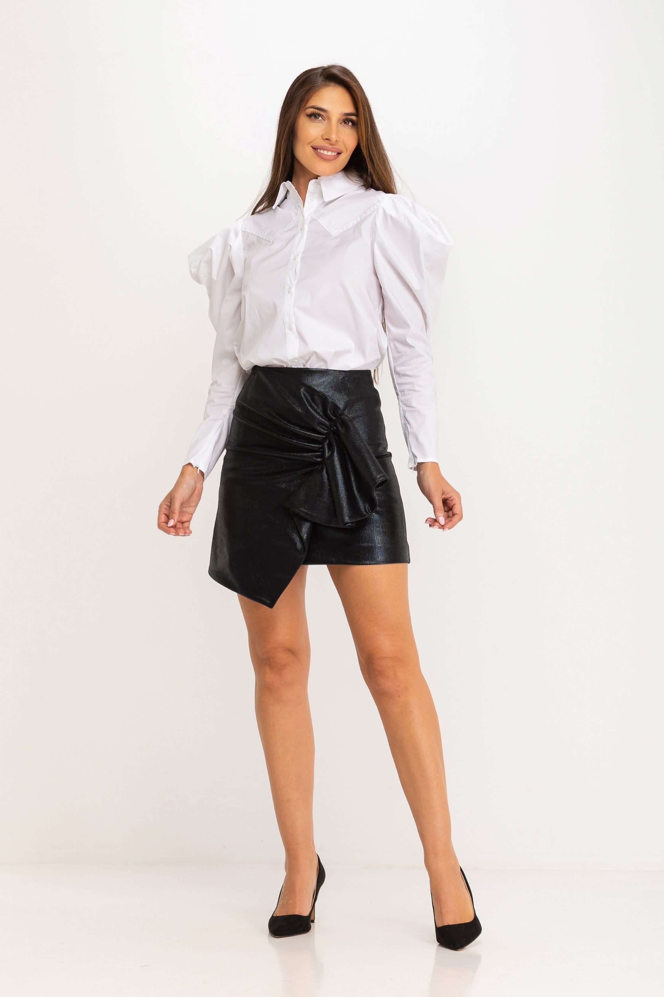 スカート drape skirt black / ans dotsloevner drape skirt black / ans dotsloevner