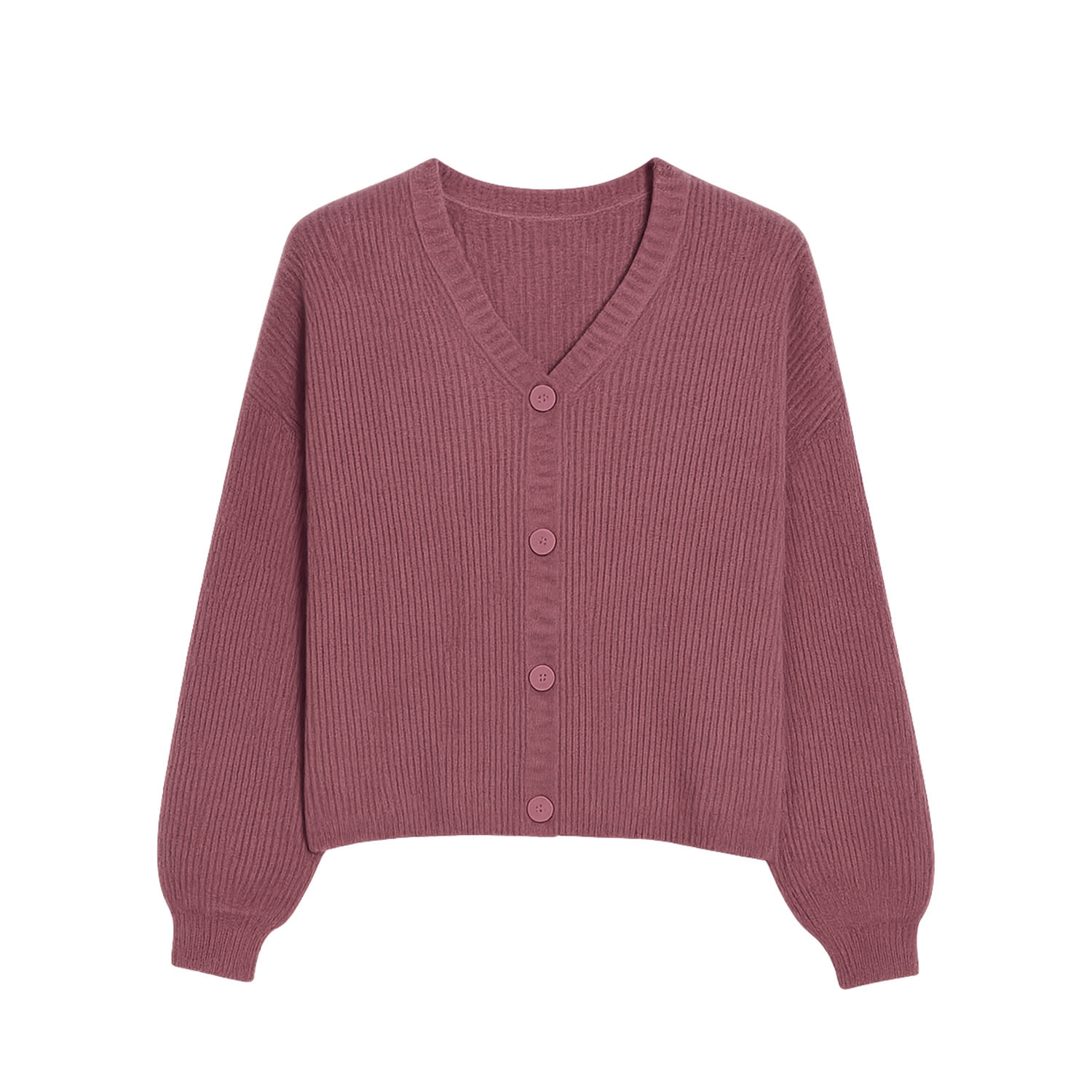 Yumi Women's  Purple Marl Knit Cardigan In Purple
