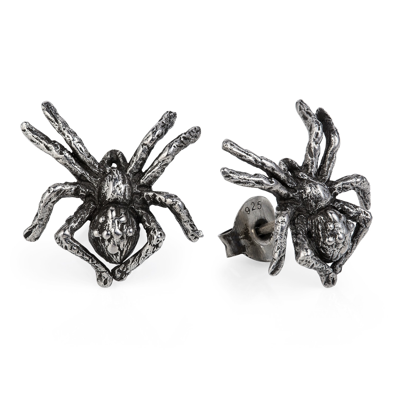 Yasmin Everley Jewellery Women's Silver Little Spider Stud Earrings
