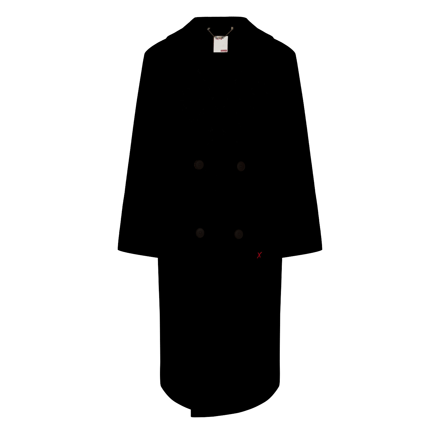 Pcfg Men's Wool Long Coat - Black In Black