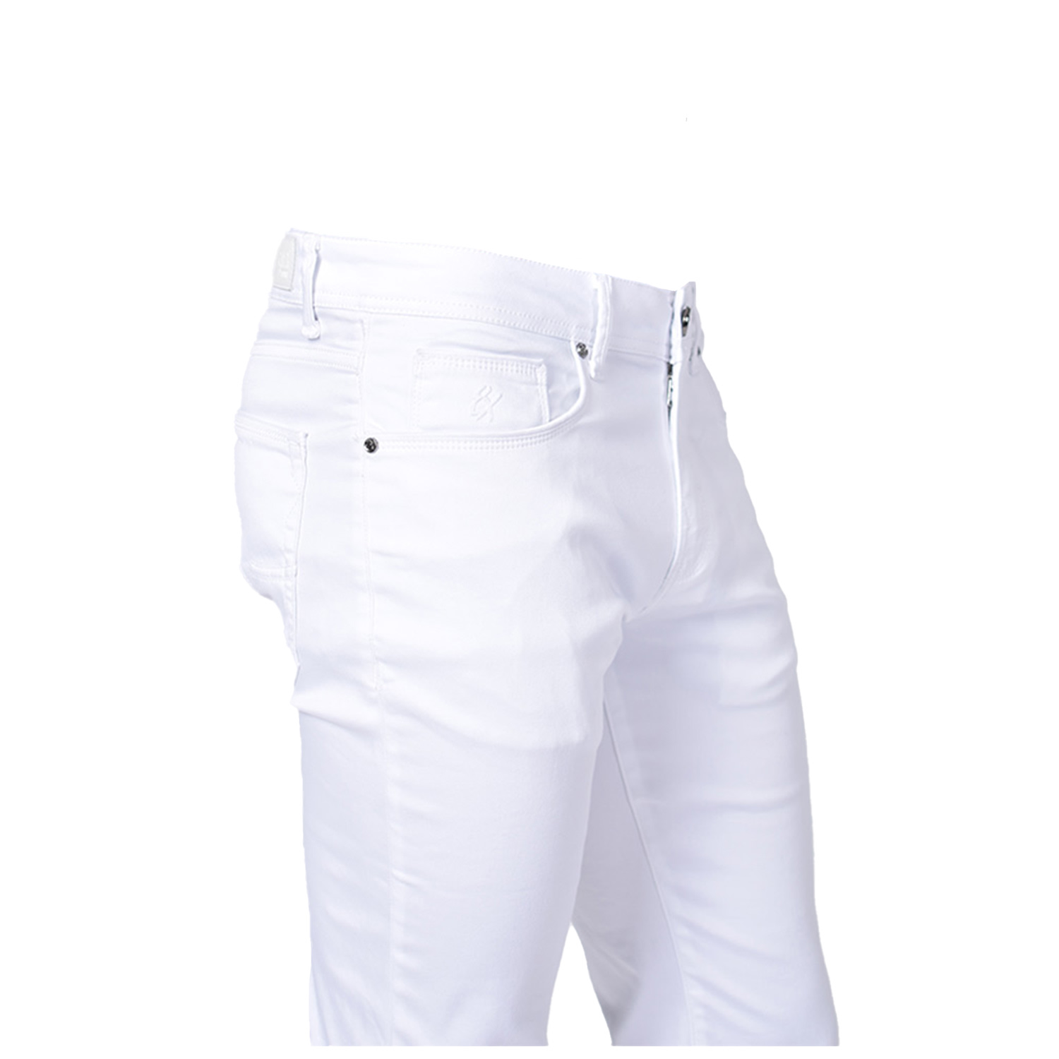 Eight X Men's Super Stretch Slim Fit Jeans Vtwo - White In White