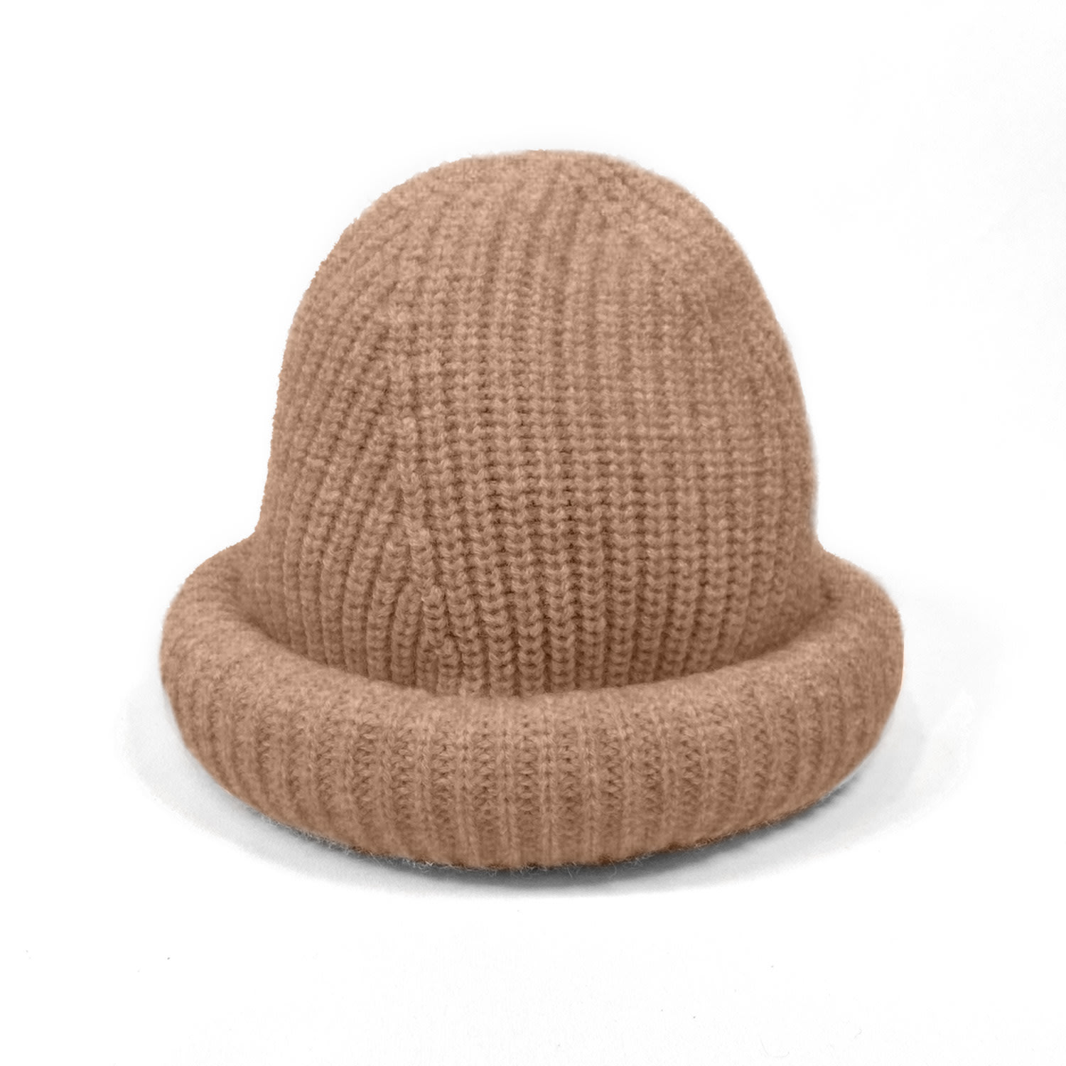 Women’s Brown Geneva Cashmere Bucket Hat In Camel Melange Cheeky Goats