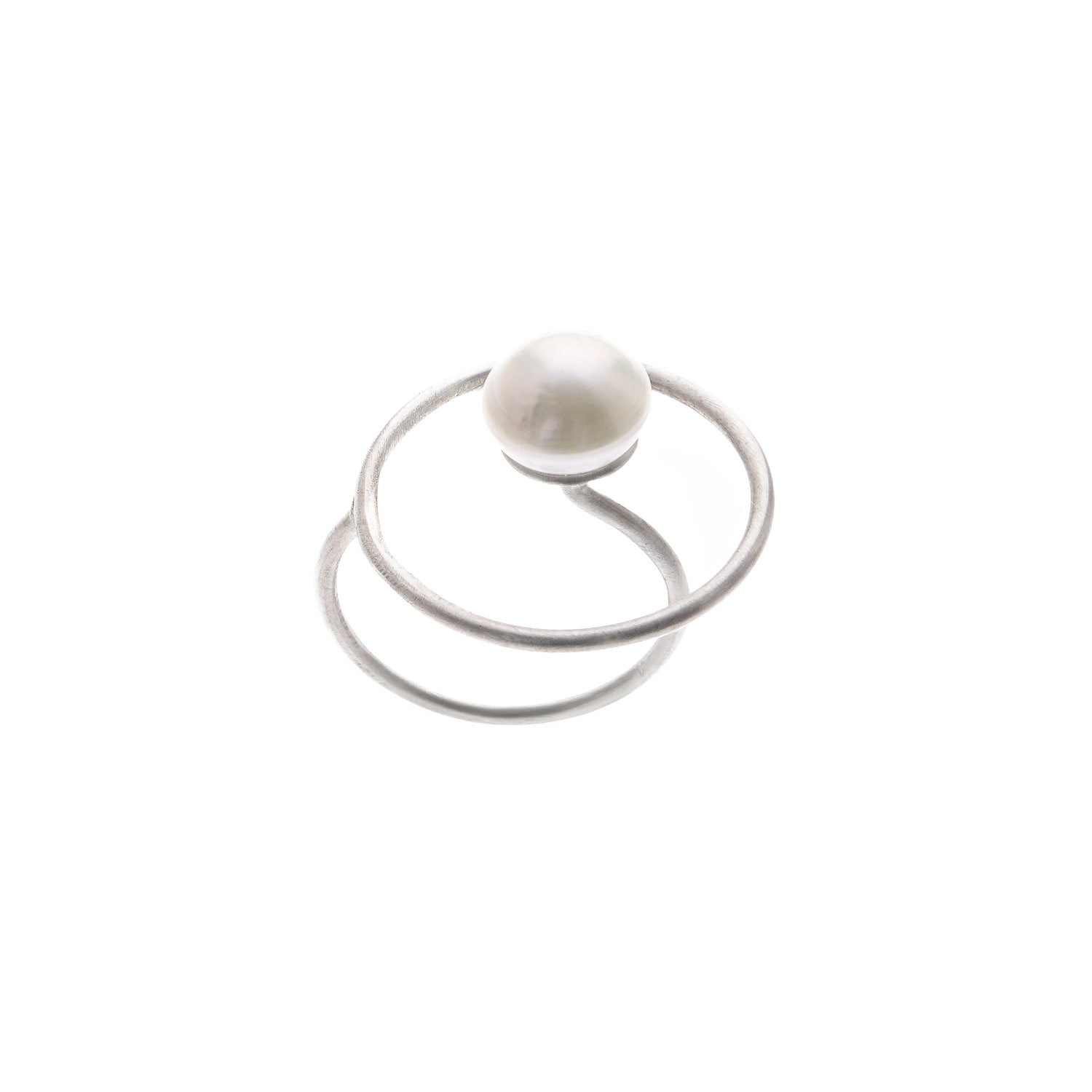 Silver Moon Women's Pearl Sterling Silver Ring – Orbit