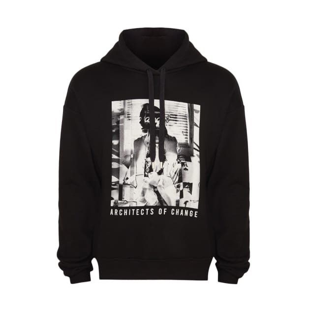 womens black designer hoodie