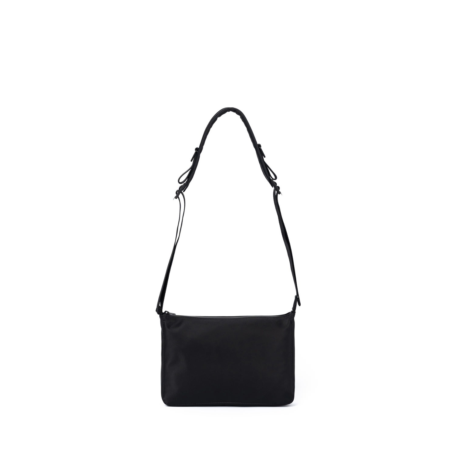 Hah Archive Women's Round Stitch Crossbody Bag M - Black Edition In Black