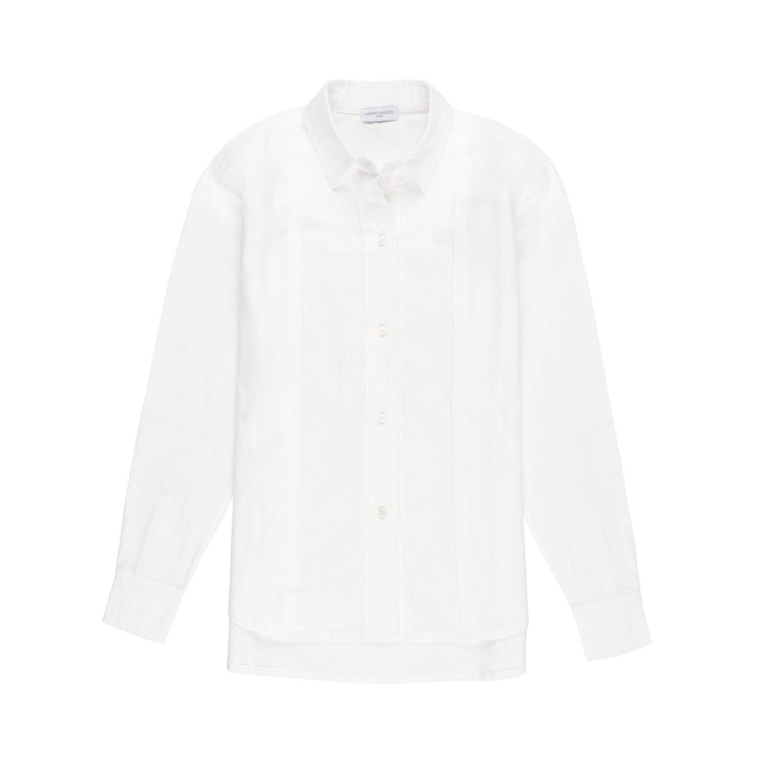 Mimhí Maison Women's White Organic Cotton Leah Shirt In White