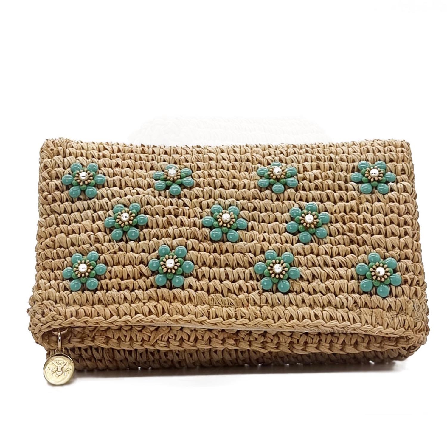 Women’s Neutrals Abbie Clutch - Blue Mix One Size Nooki Design