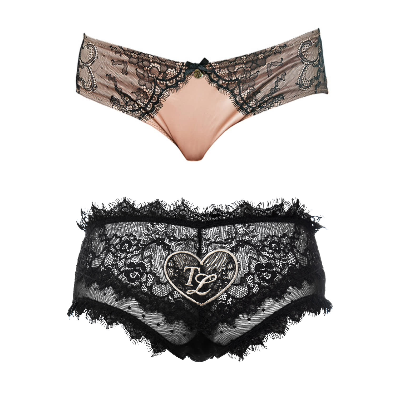Tallulah Love Women's Rose Gold / Neutrals / Black Peachy Keen Duo In Black/rose Gold