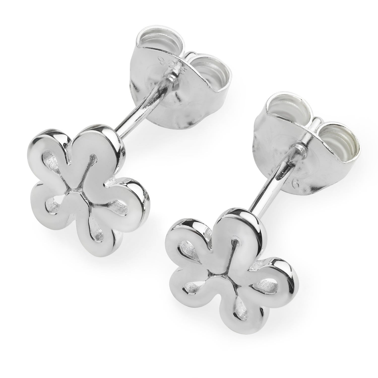 Women’s Silver Open Splash Studs Lucy Quartermaine