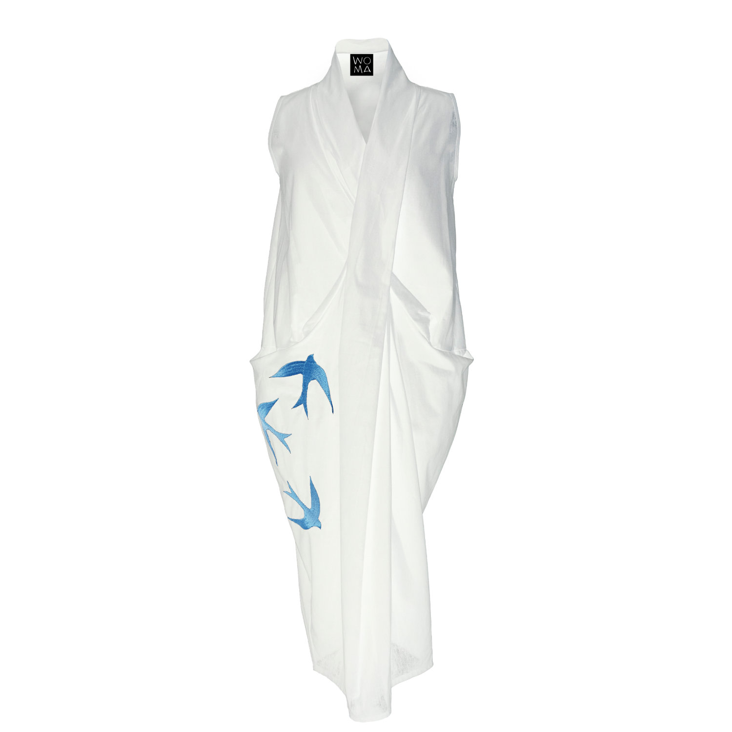 Women’s White / Black Venus Dress S/M Wo-Ma