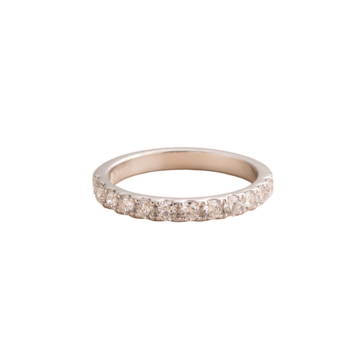 Juvetti Women's White / Silver Salto Ring In Diamonds Set With White Gold