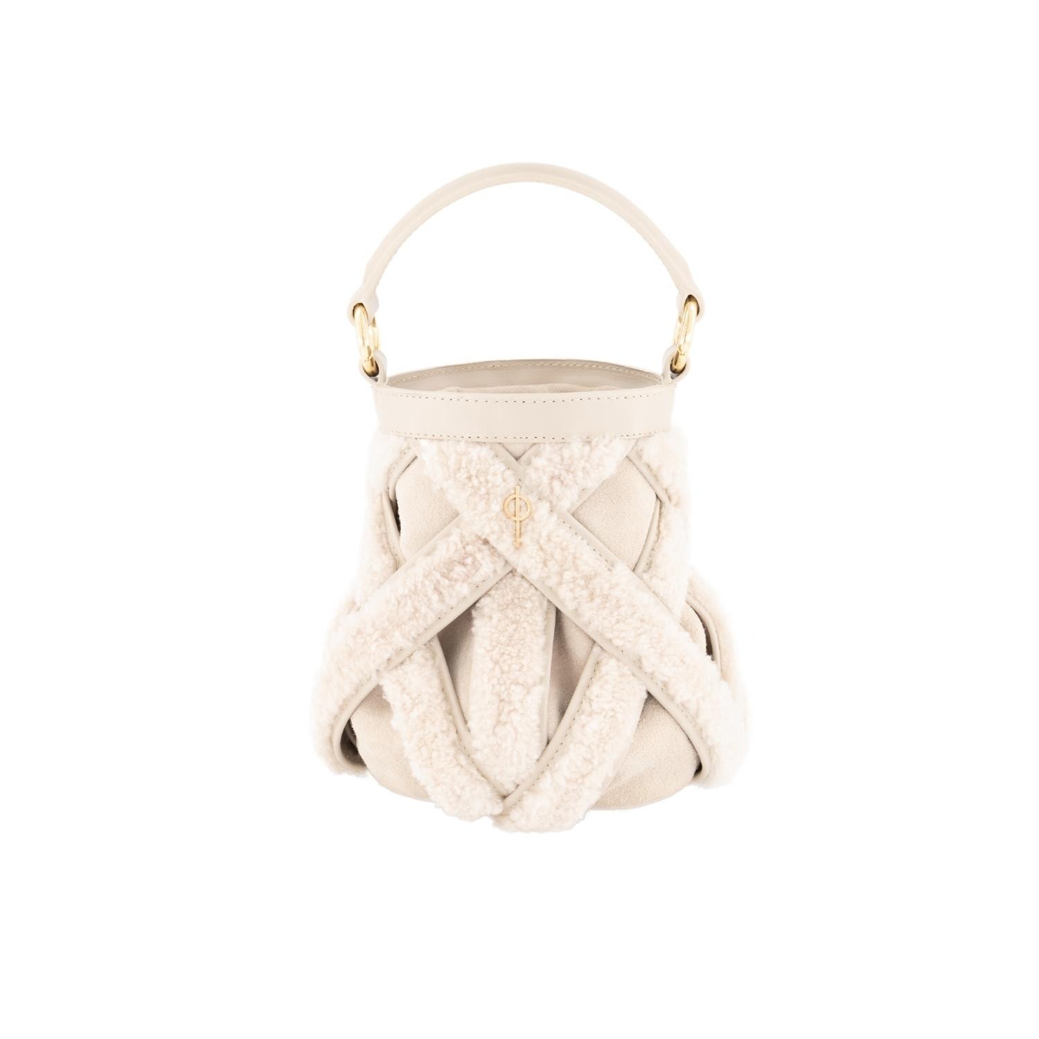 Women’s White Fluffy Olina Crossbody - Beige Otrera