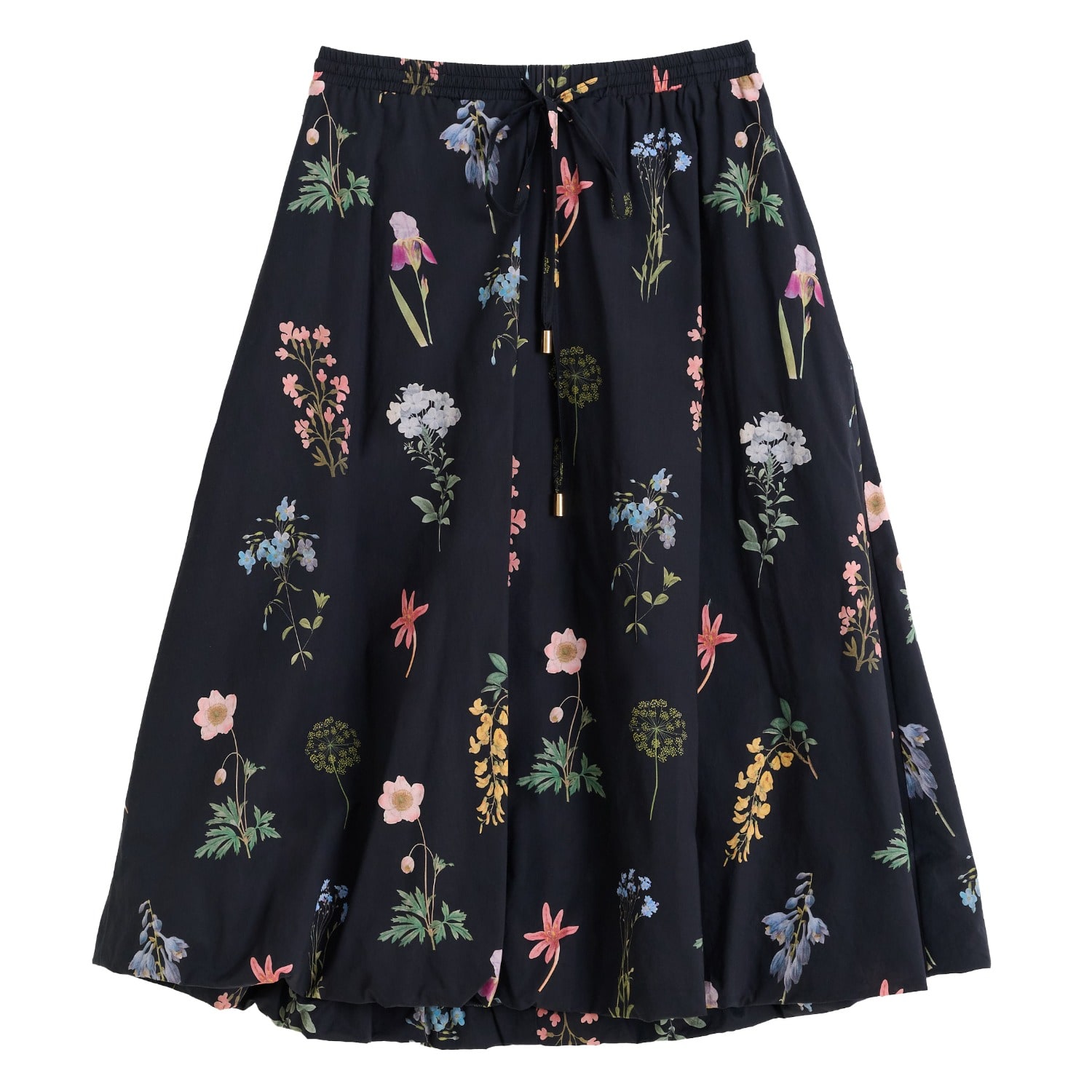 Women's Dixie Flower Press Print Balloon Hem Midi Skirt - Multi | Extra Large | Louche