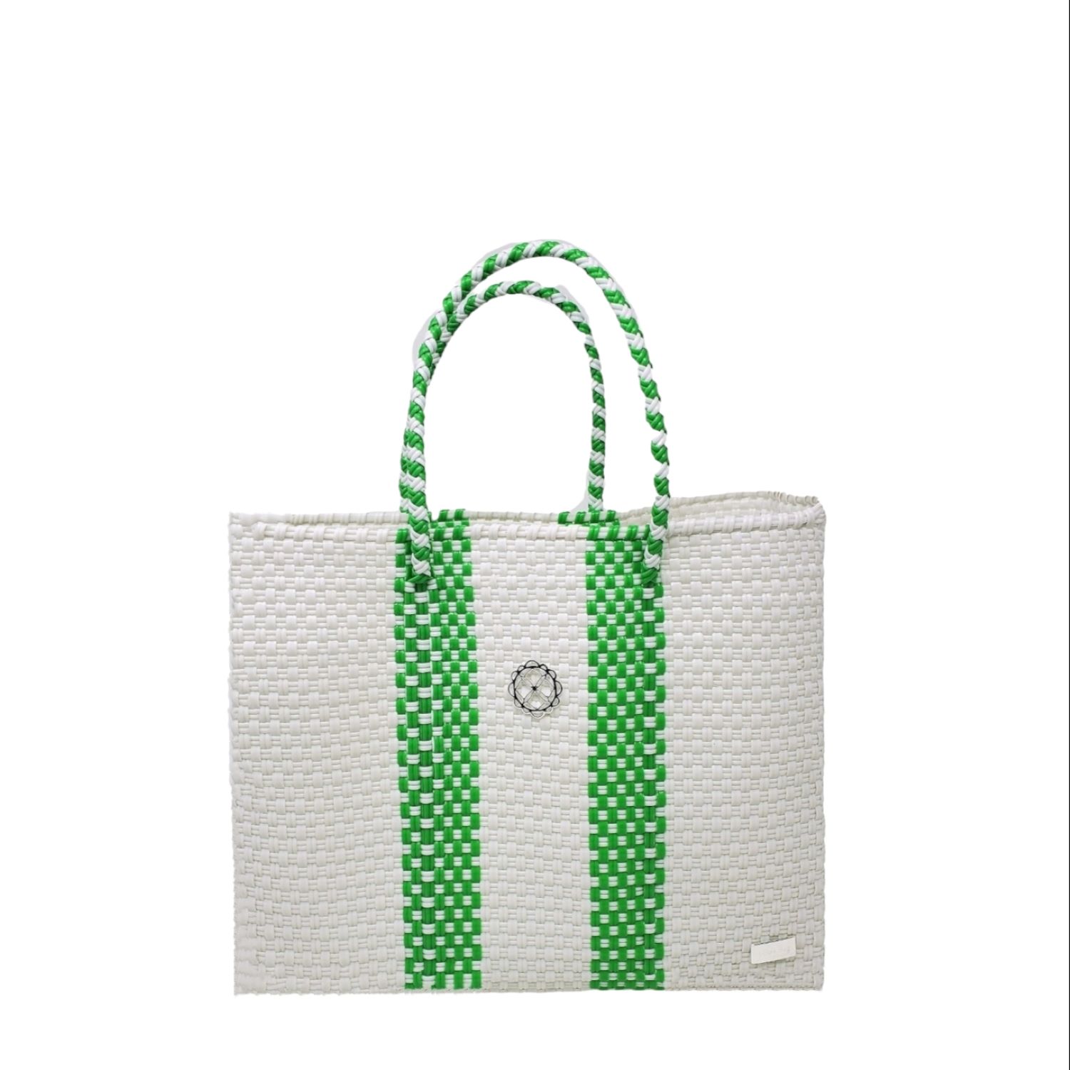 Women’s Green / White Small Green Striped White Bag Lolas Bag