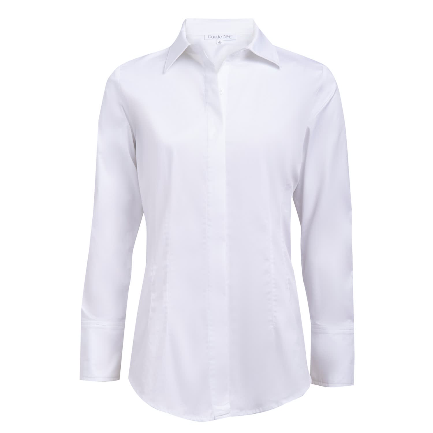 Organic Stretch Cotton Classic Tailored White Shirt - The Reade