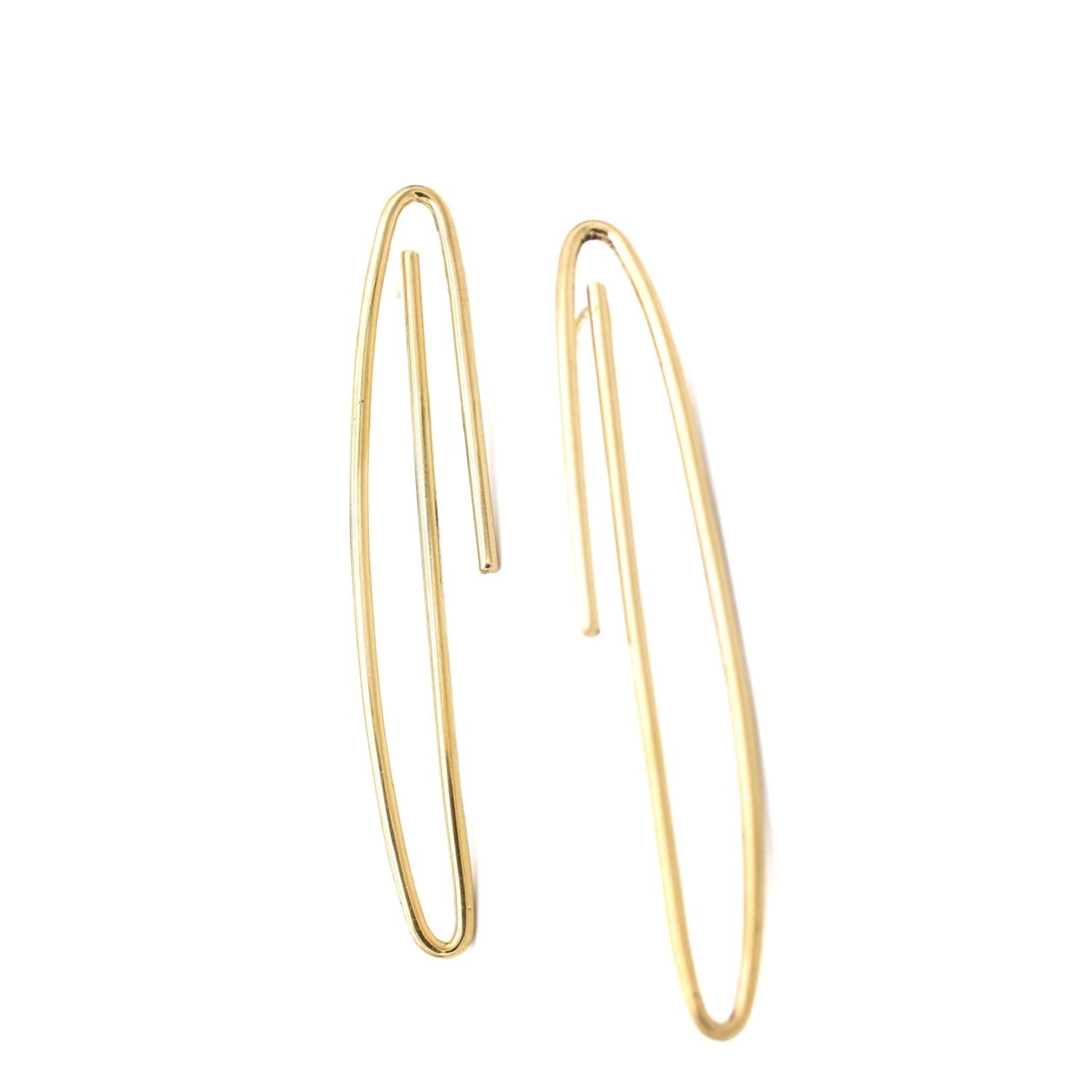 Lala Salama Women's Gold Leaf Earrings In Gold