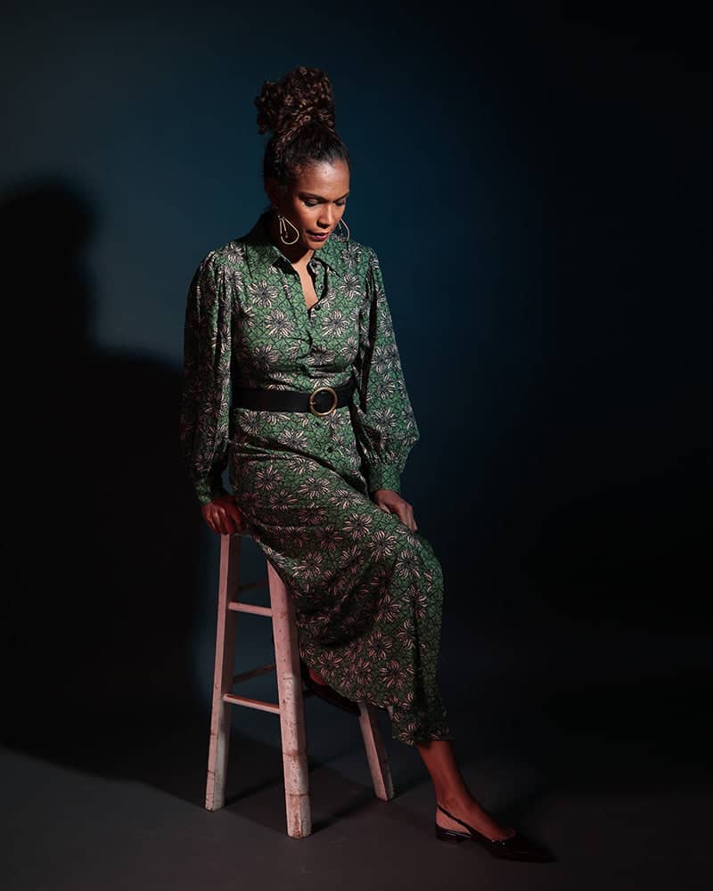 Welel Long Sleeve Printed Shirt Dress | In Our Name | Wolf & Badger