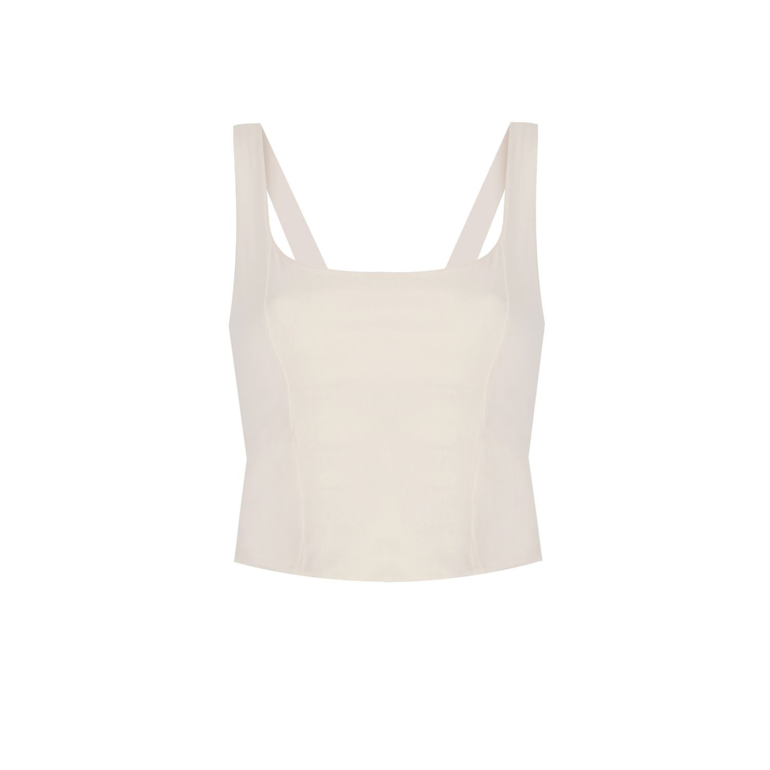Yorstruly Women's White Bow Long Bra - Vanilla In White