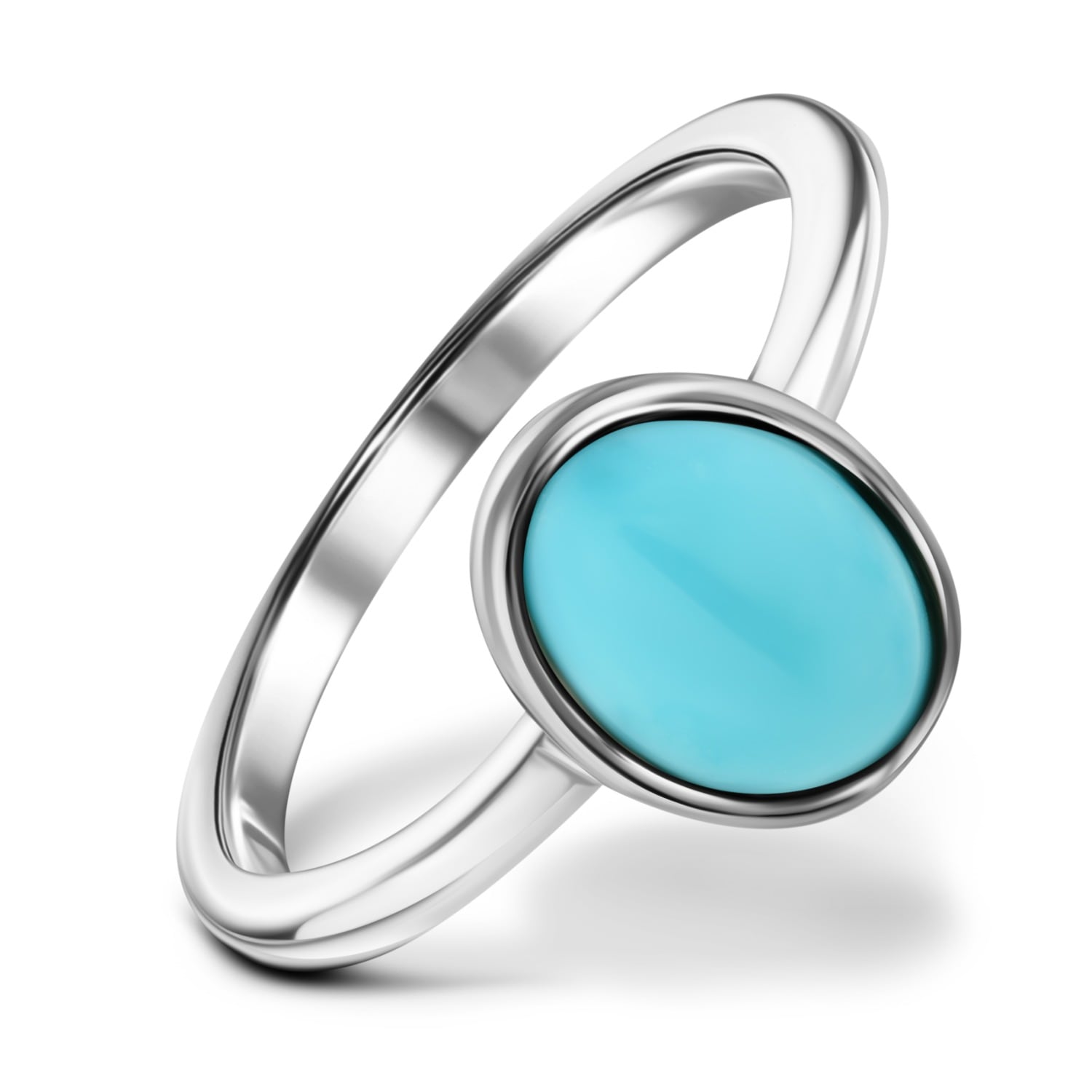 Rejected Hearts Club Women's Blue / Silver Turquoise Silver Healing Stack Ring In Multi