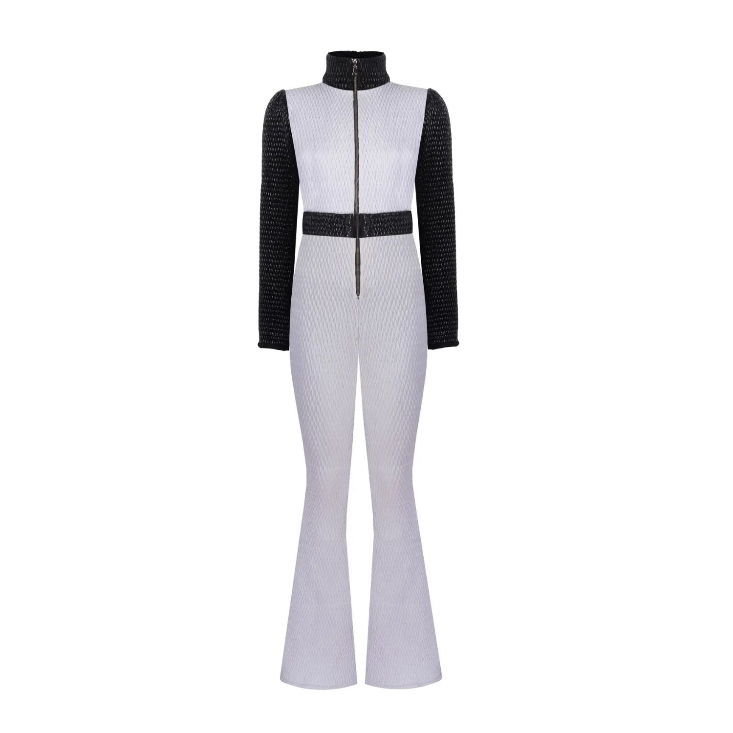 Nur Karaata Women's White Sun Valley Skisuit In White