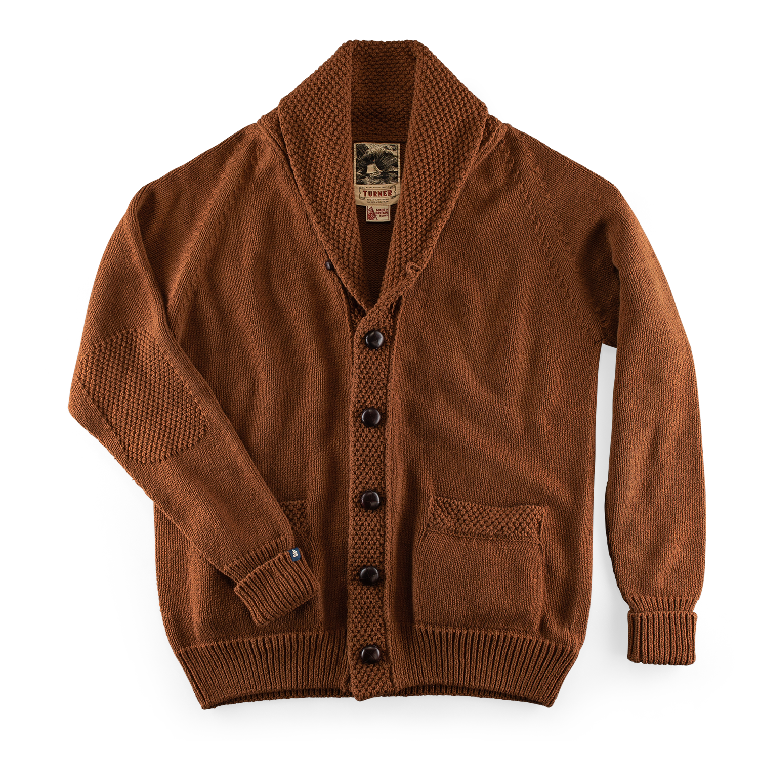 &Sons Turner Cardigan Rust | &SONS Trading Co | Wolf & Badger