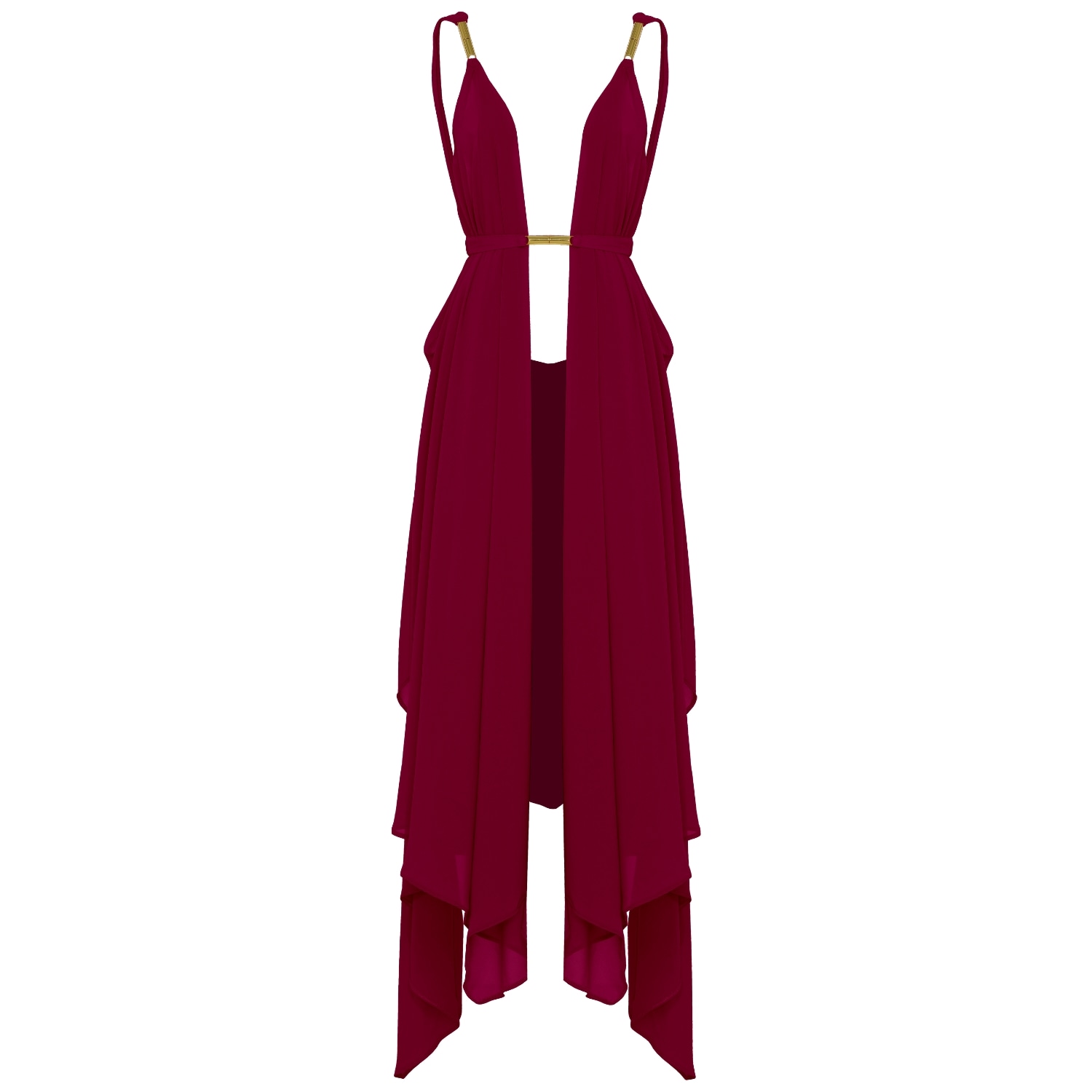 Antoninias Women's Clementine Beach Cover-up In Burgundy Red In Pink